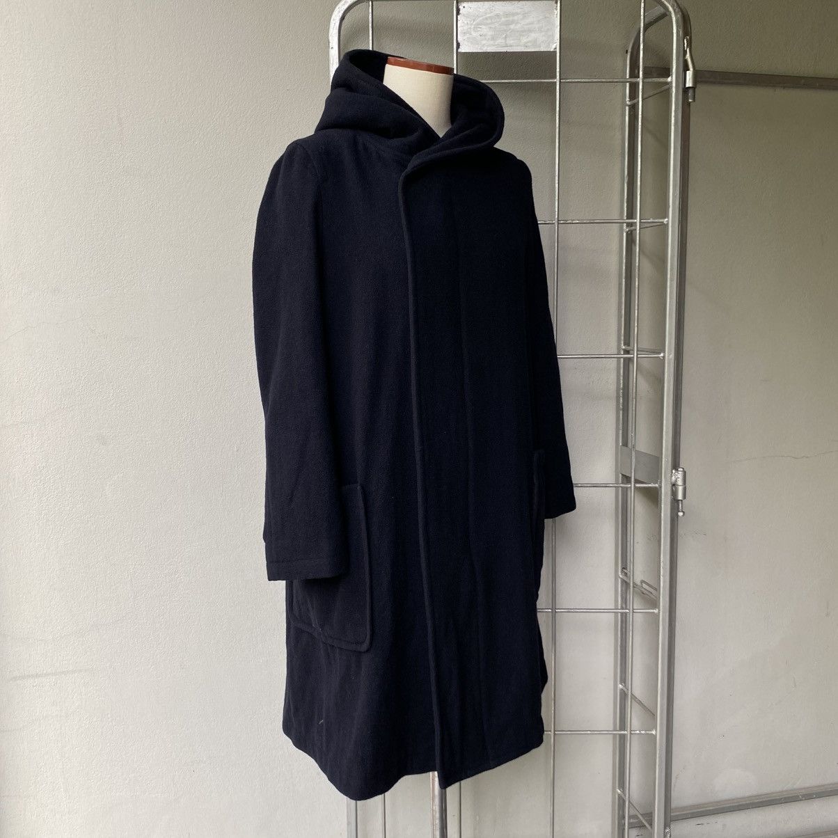 Zucca ZUCCA Black Wool Coat Size M / US 6-8 / IT 42-44 - 7 Thumbnail