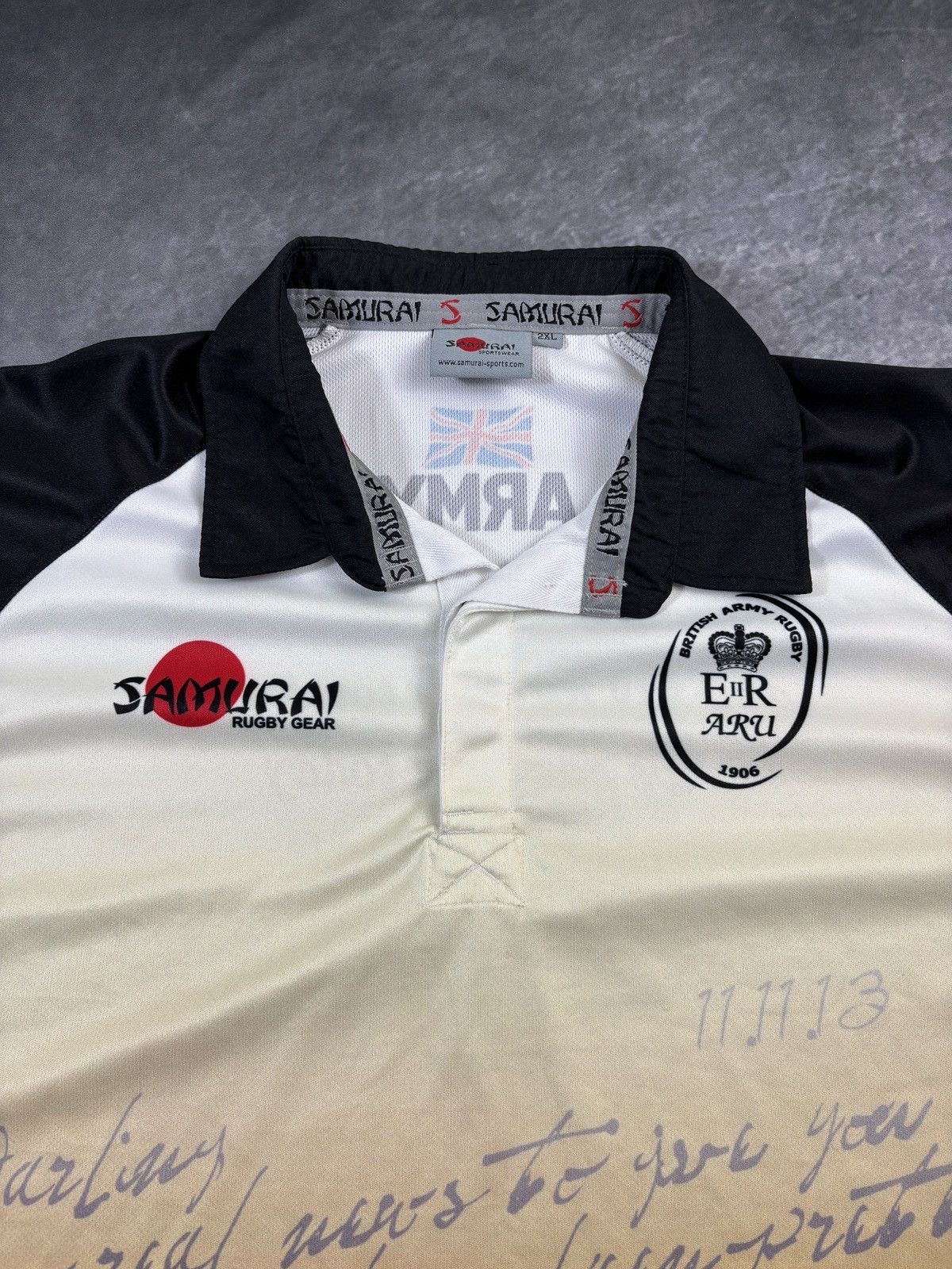 Japanese Brand × Samurai Jeans × Vintage Vintage Rugby Shortsleeve Polo Shirt Samurai Sportswear XL Size US XXL / EU 58 / 5 - 5 Thumbnail
