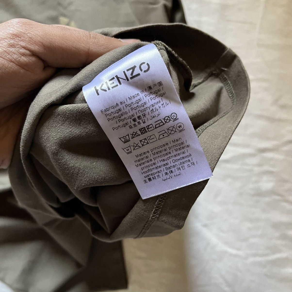 Kenzo Kenzo Bi-Colour Logo T-Shirt Bronze Size XL Size US XL / EU 56 / 4 - 5 Thumbnail