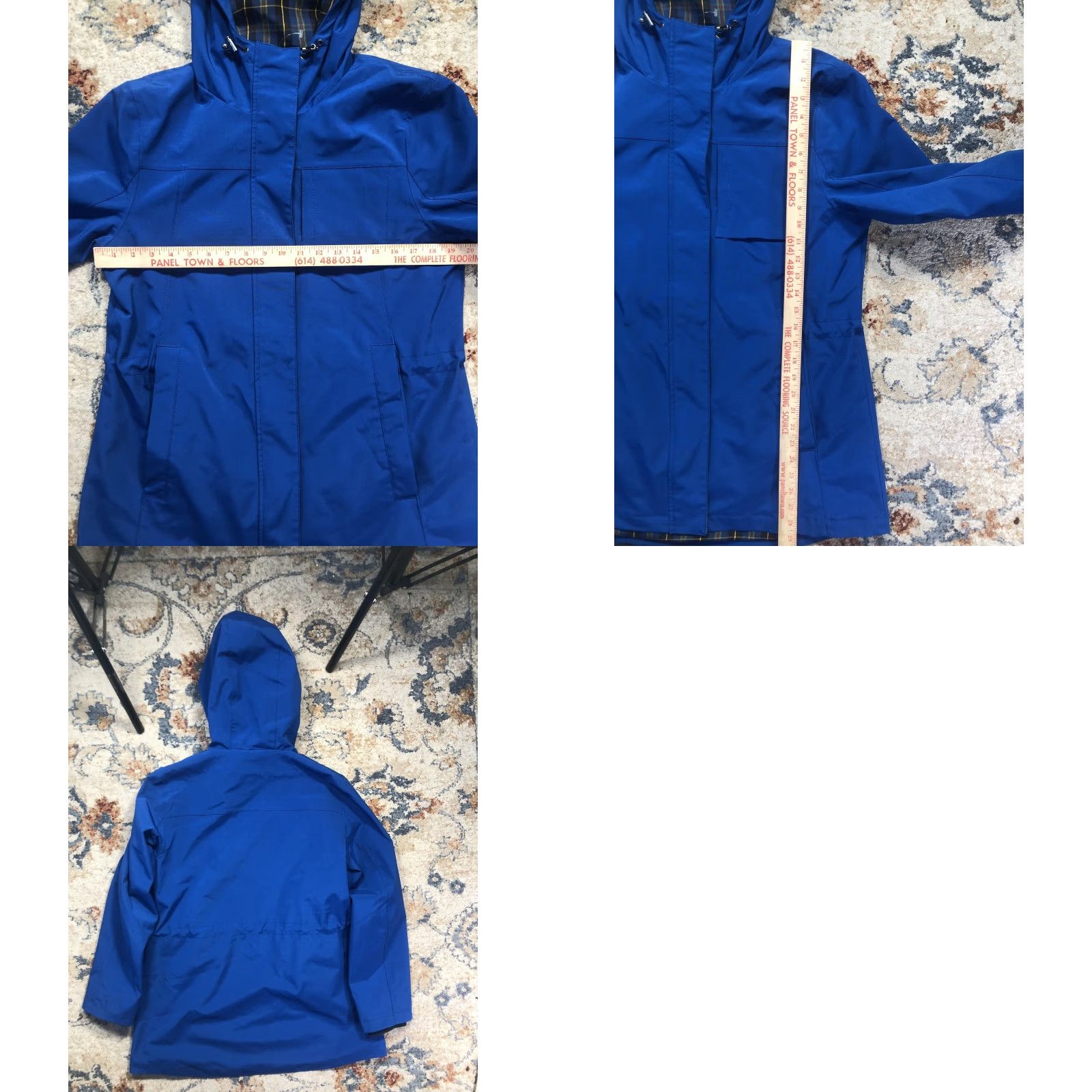 Pendleton Pendleton Jacket Women's M Hooded Full Zip Blue Plaid Lined Rain Outdoor Mid-Length Coat Size M / US 6-8 / IT 42-44 - 8 Thumbnail