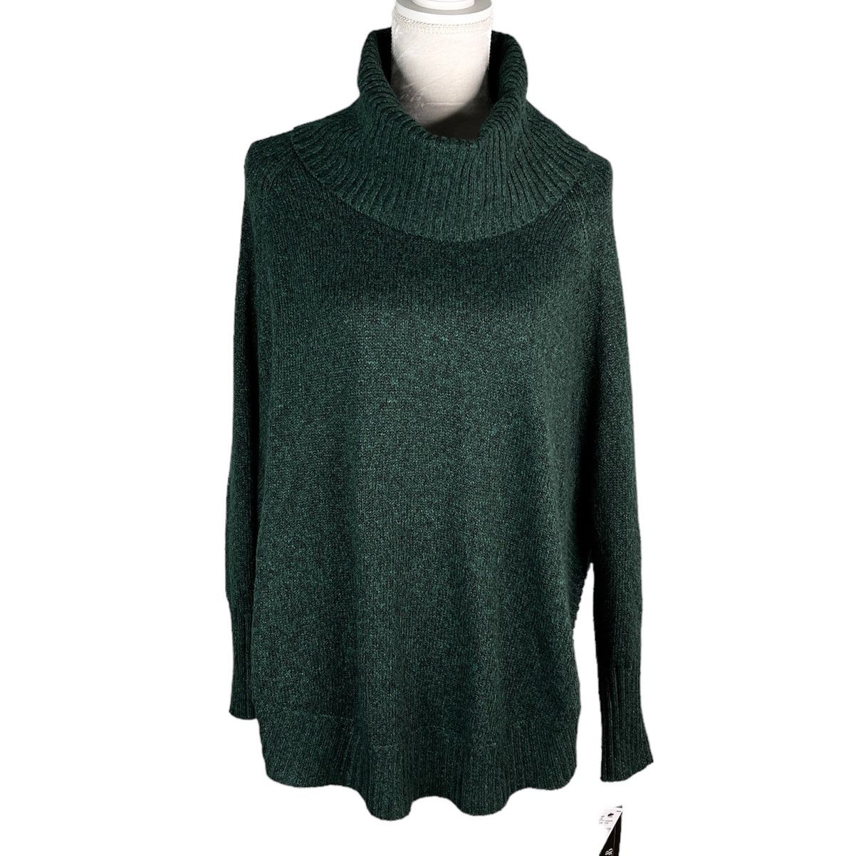 Other AGB Sweater Pine Green Cowl Dolman Sleeves M Oversized New Size M / US 6-8 / IT 42-44 - 7 Thumbnail
