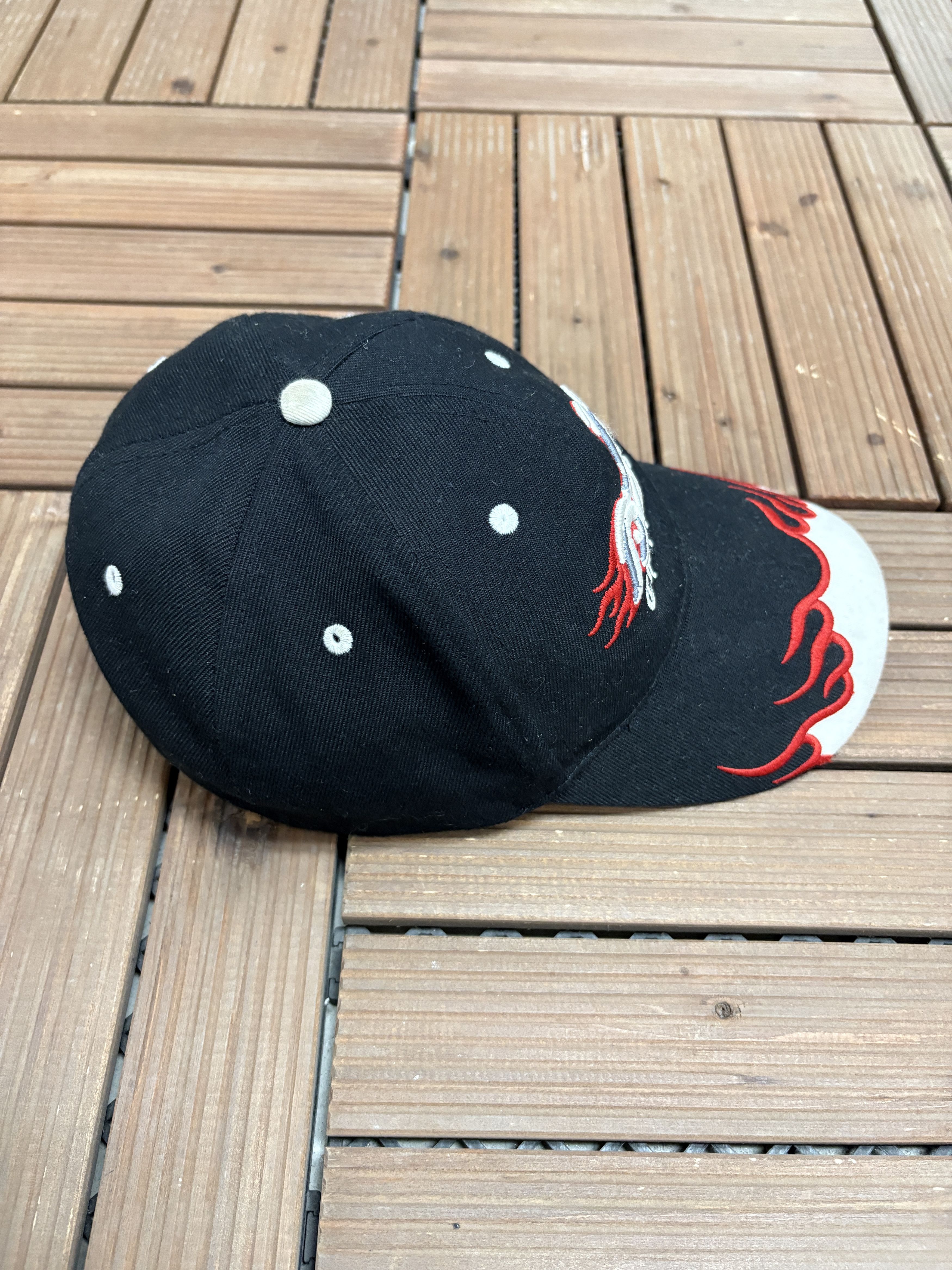 Vintage Choppers Motorcycle Vintage Black Strap Back Hat Cap Size ONE SIZE - 4 Thumbnail