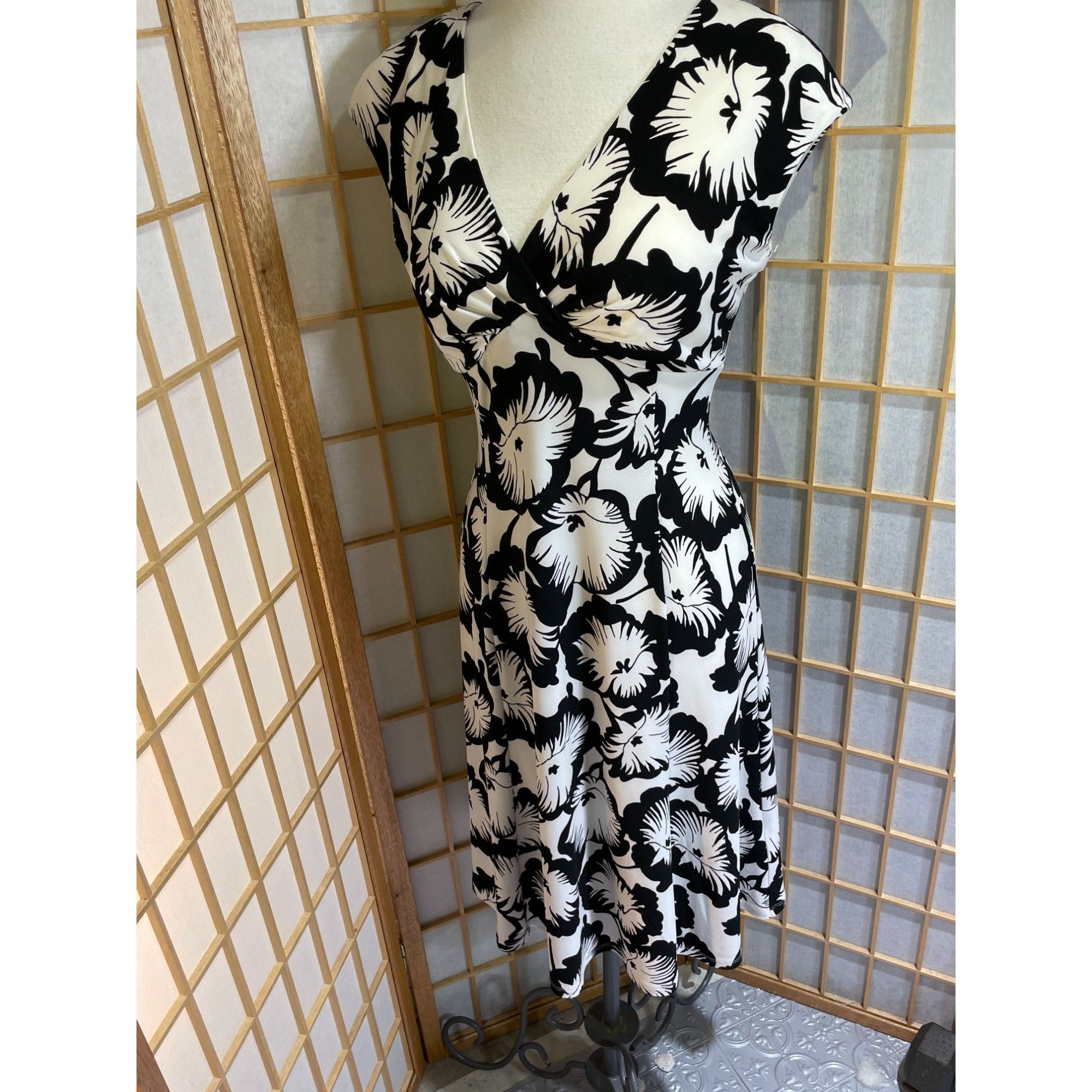 Chaps Chaps Sm Floral Fit & Flare Dress Size S / US 4 / IT 40 - 11 Thumbnail
