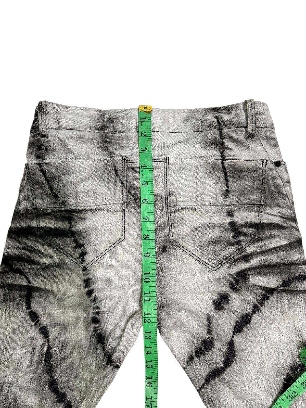 Japanese Brand ⚡️⚡️Johnny Wolf Abstract Whiskered Skinny zipper Leg Jeans Size US 30 / EU 46 - 19 Thumbnail
