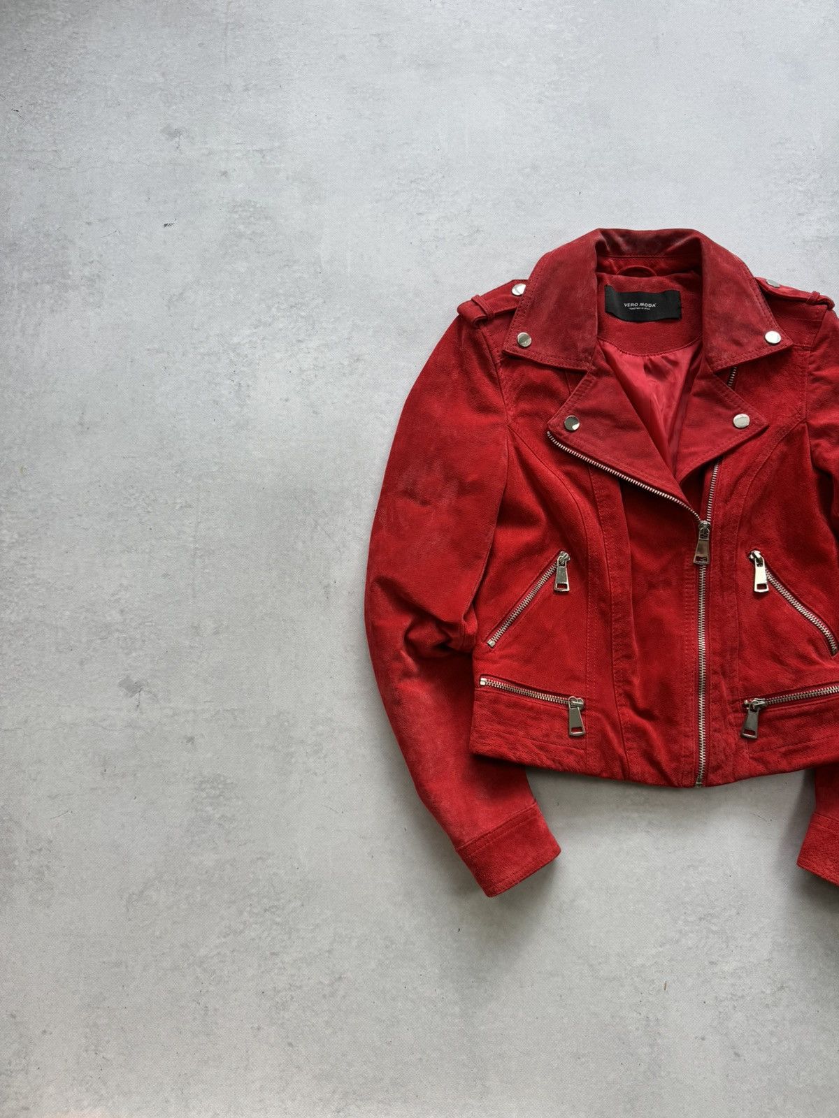 Vintage Vintage Y2k Archive Avant Garde Leather Cropped Jacket Size S / US 4 / IT 40 - 2 Thumbnail
