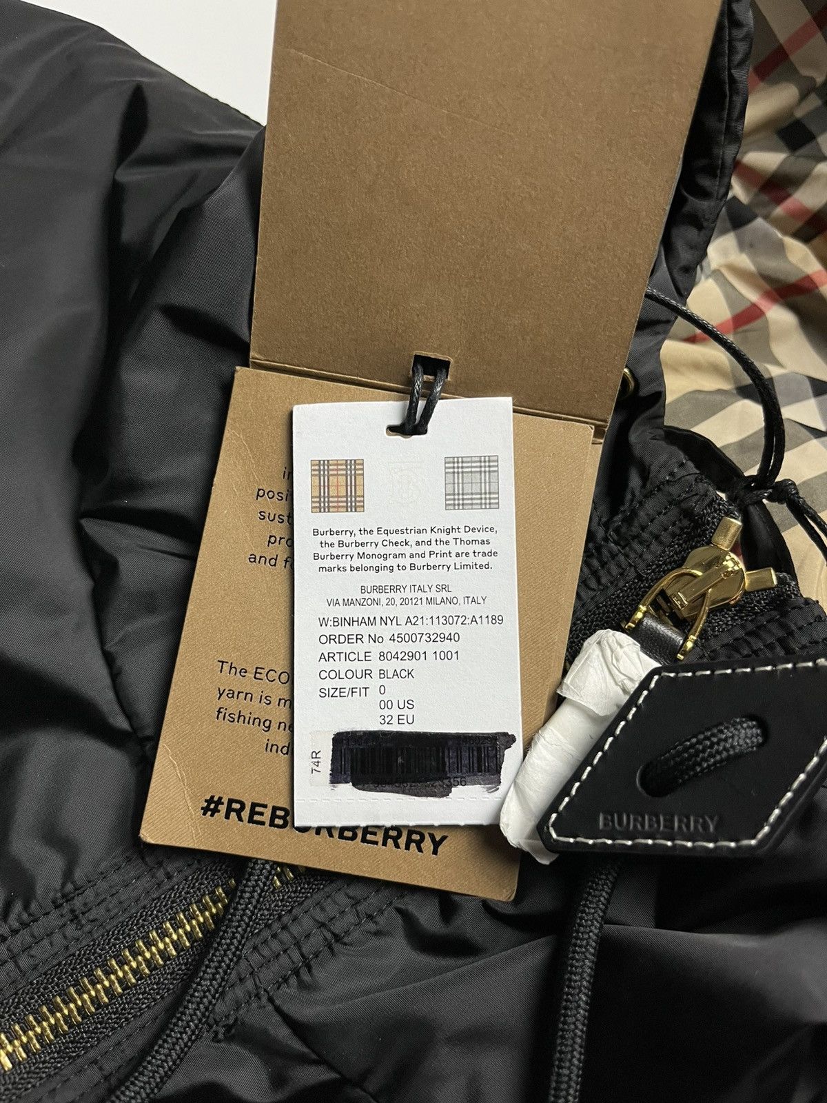 Burberry Burberry Binham ECONYL® Nylon Hooded Jacket Size XXS / US 00 / IT 34 - 9 Thumbnail