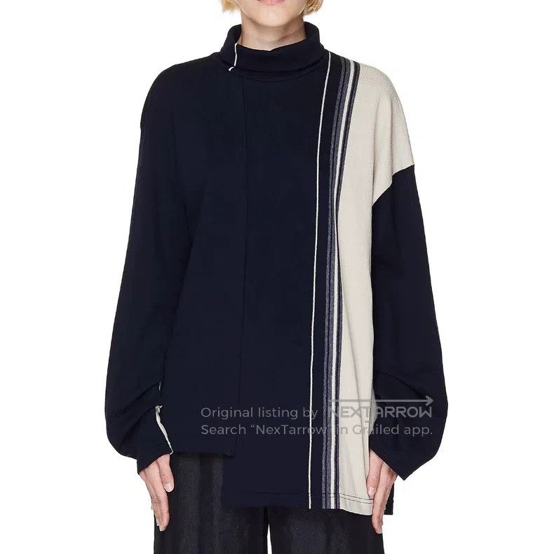 Yohji Yamamoto Yohji Yamamoto Asymmetrical splice insert sweater Size US M / EU 48-50 / 2 - 1 Thumbnail
