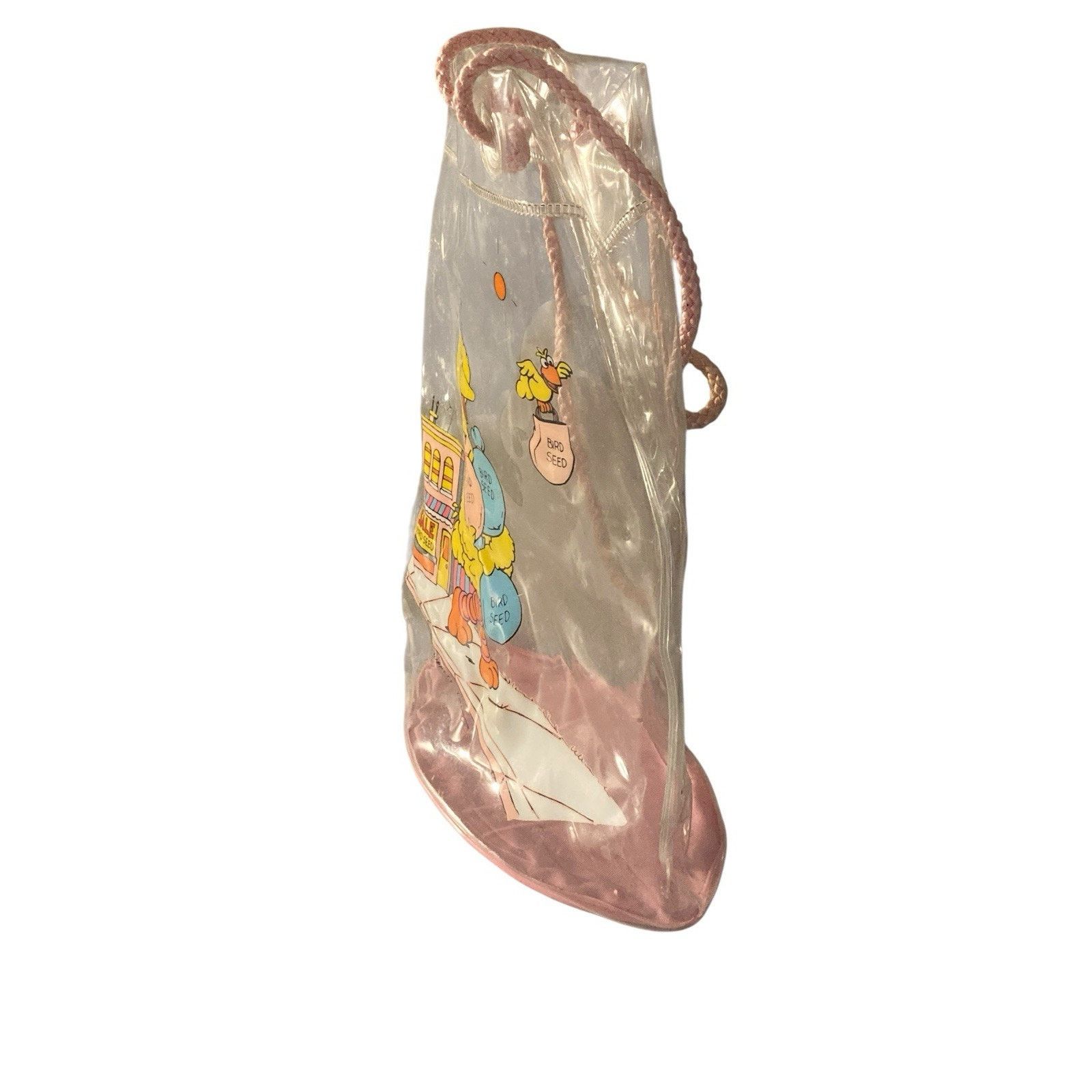 Other Rare! Clear Big Bird Bird Seed Bag Purse 10” L 8” W Size ONE SIZE - 2 Thumbnail
