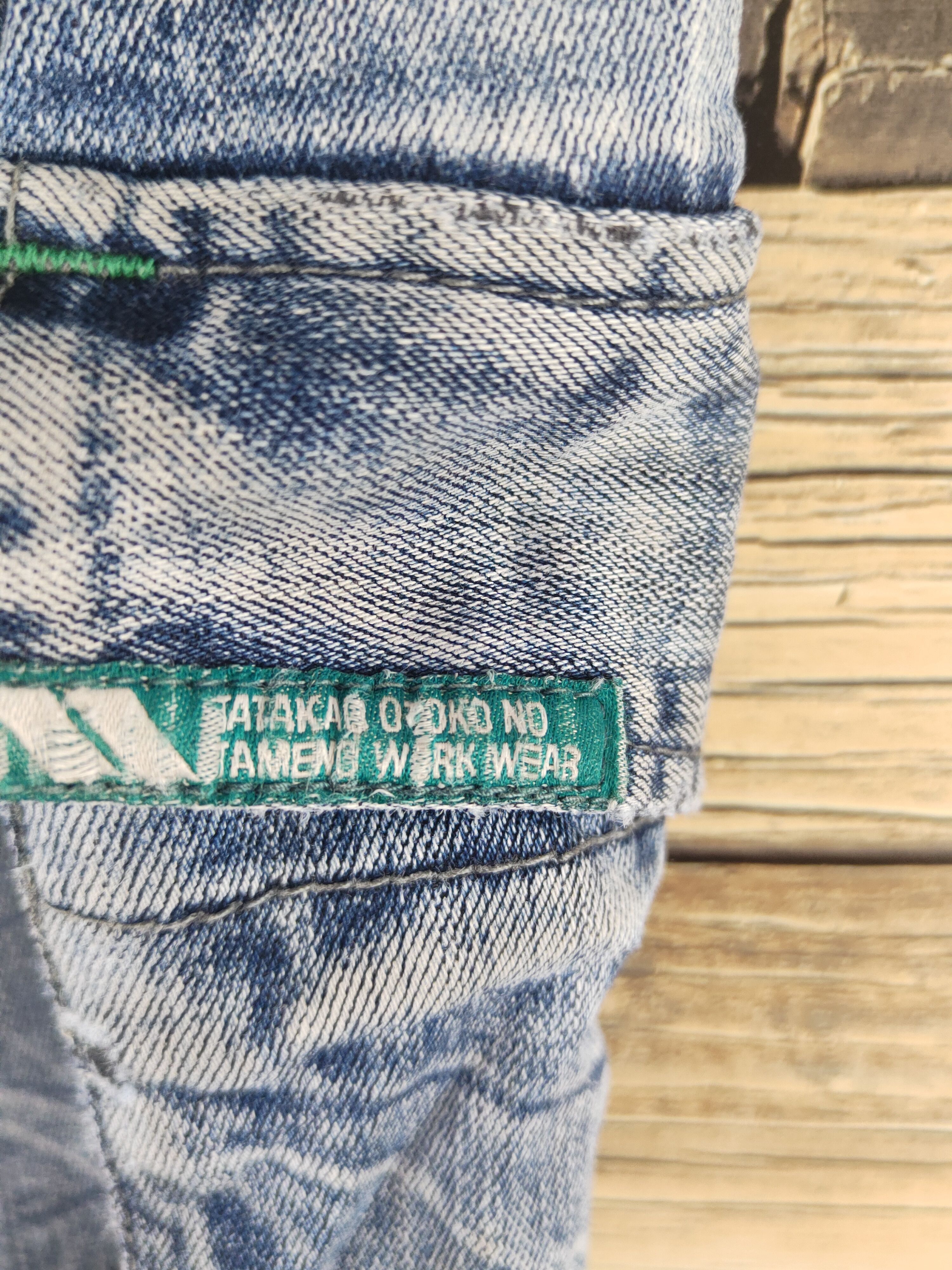 Japanese Brand D Torachi Blue Distressed Ripped Jeans #S2914 Size US 28 / EU 44 - 12 Thumbnail