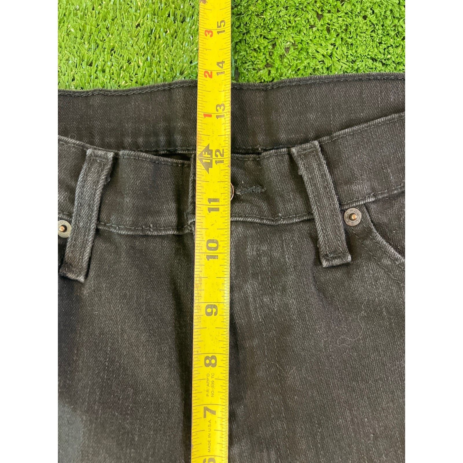 Levi's Levis 505 Regular Fit Straight Leg Black Jeans Mens 36x30 Size US 36 / EU 52 - 3 Thumbnail