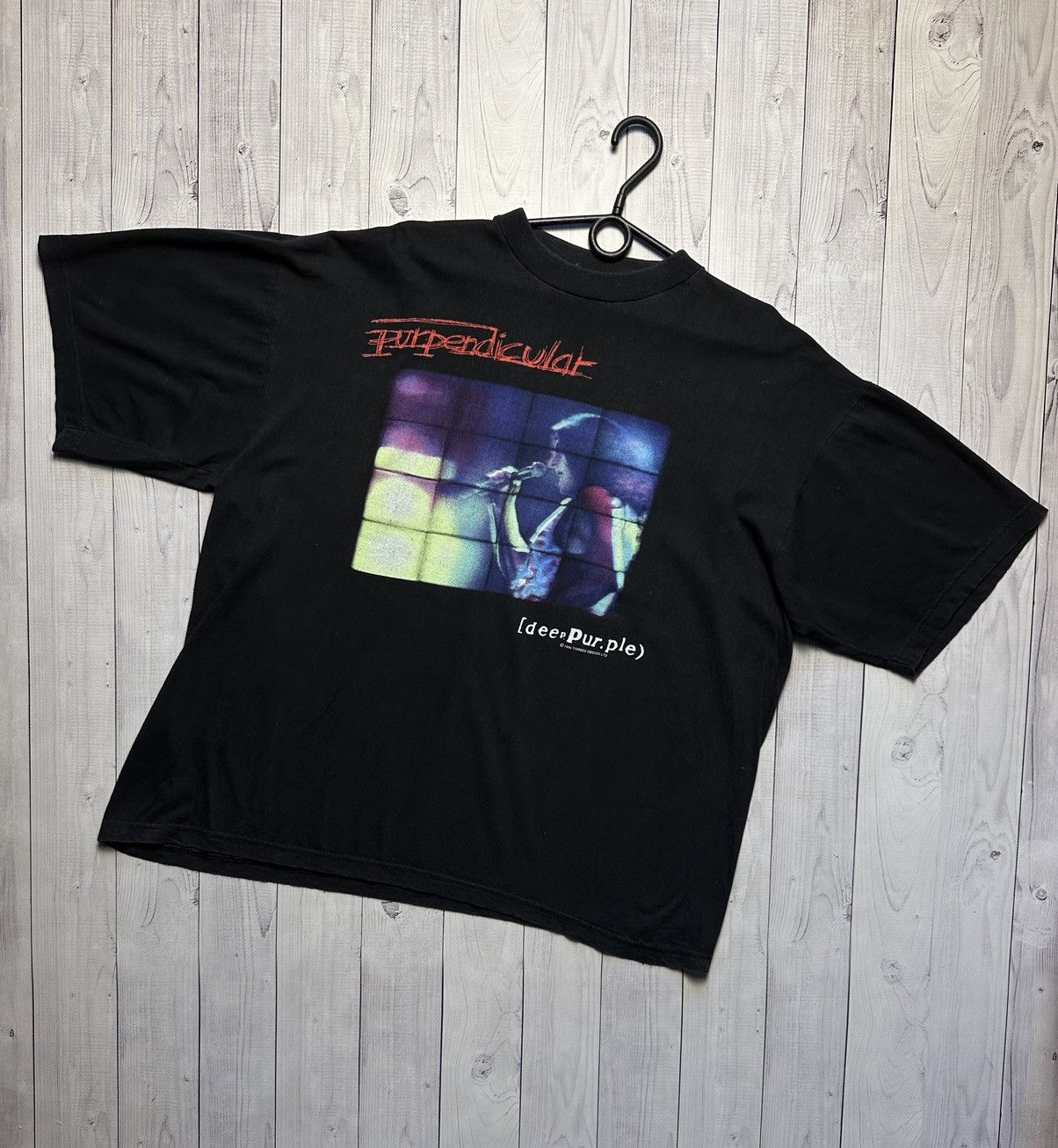 Band Tees × Vintage Vintage Deep Purple rock tee Purpendicular Tour 1996 rare Size US L / EU 52-54 / 3 - 1 Thumbnail