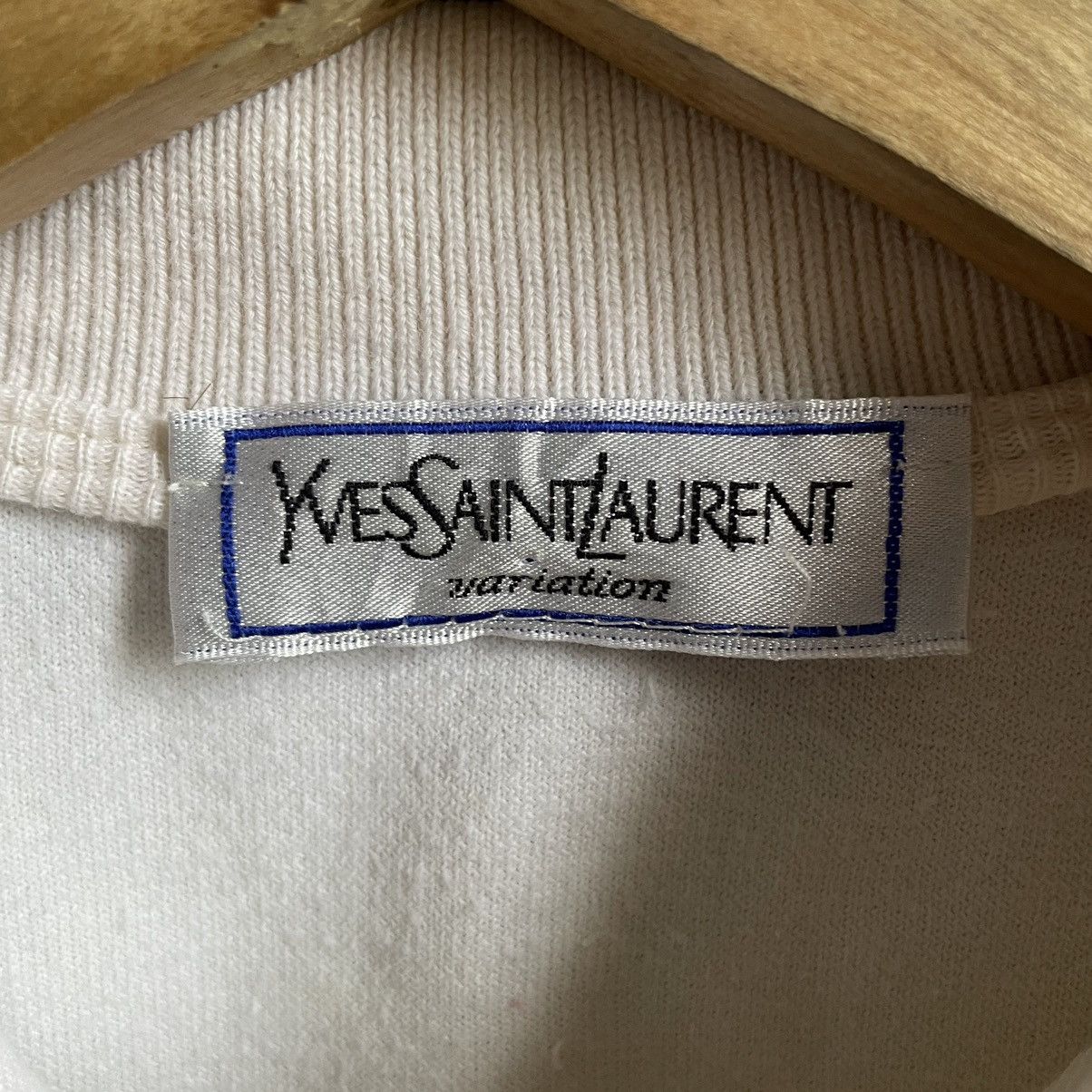 Vintage × Yves Saint Laurent YSL half button sweatshirt Size US S / EU 44-46 / 1 - 3 Thumbnail