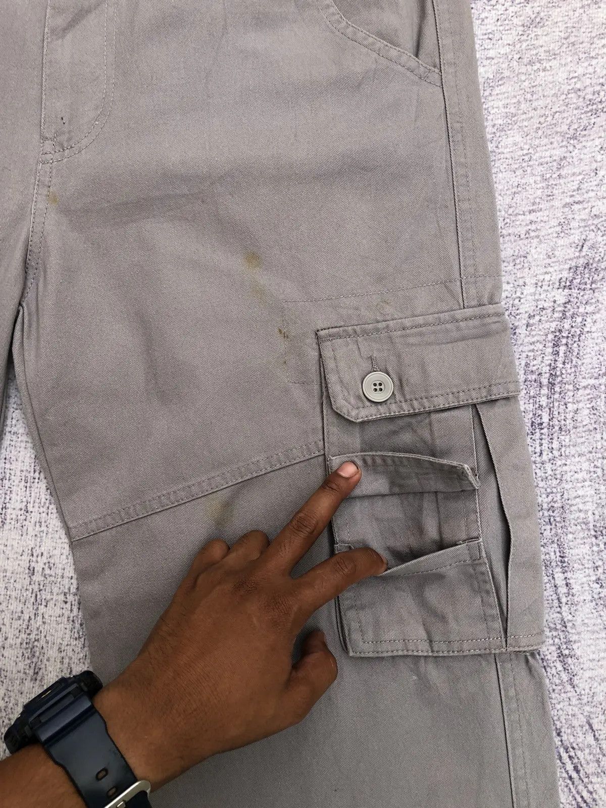 Japanese Brand × Vintage Straight Leg Cargo Pants Loose Bottoms With 6 Pocket Size US 34 / EU 50 - 7 Thumbnail