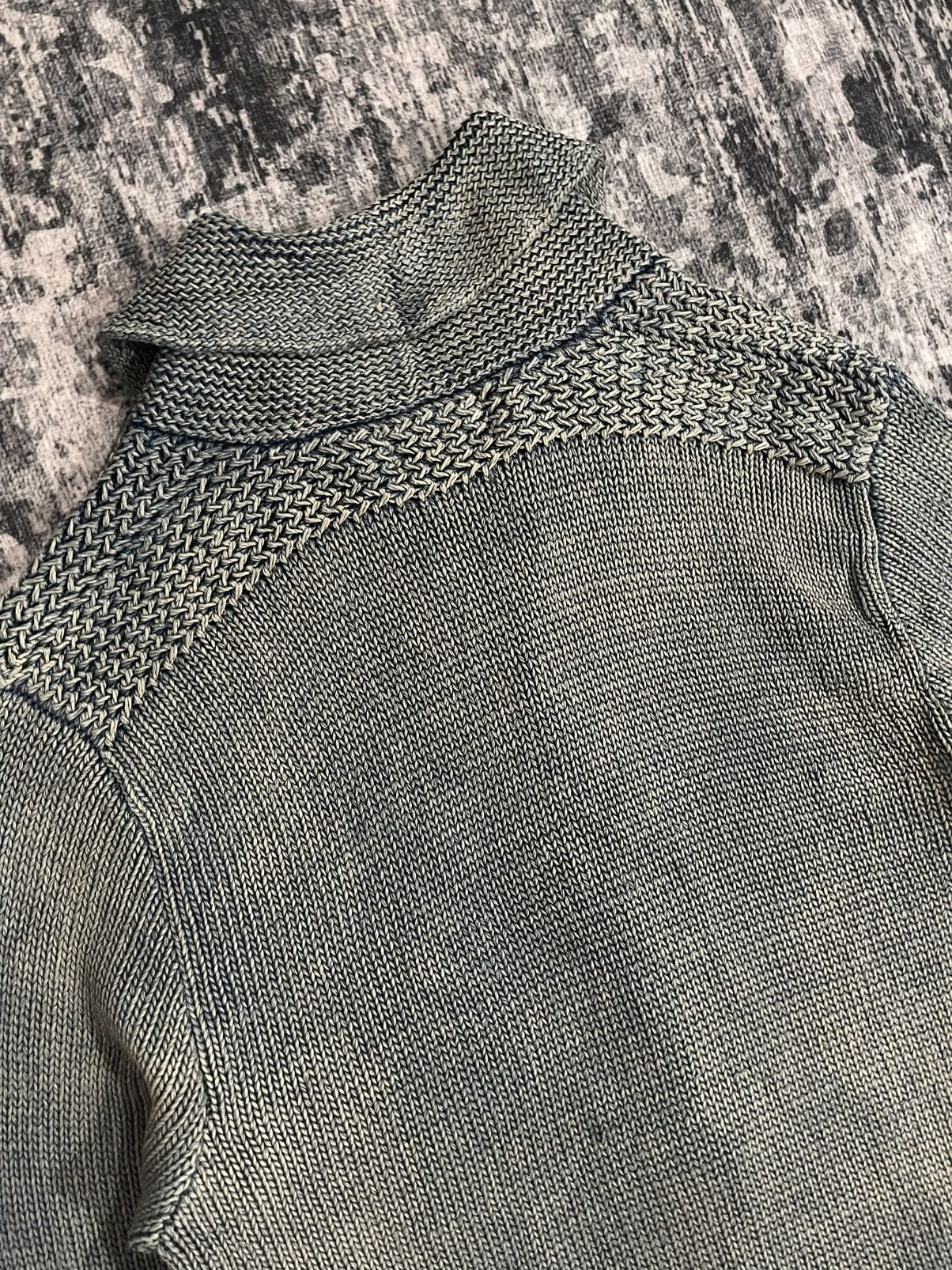 RRL Ralph Lauren RRL Double Ralph Lauren Indigo Cardigan Distressed Knit Size US L / EU 52-54 / 3 - 12 Thumbnail