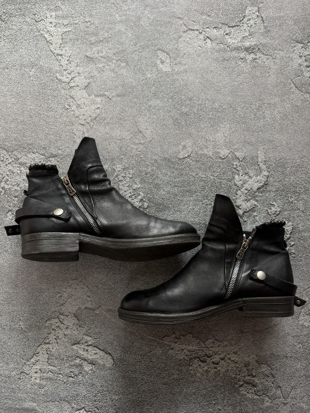 A.S.98 A.S.98 Airstep Avant Garde Ankle Biker Black Boots sz 39 Size US 9 / IT 39 - 10 Thumbnail
