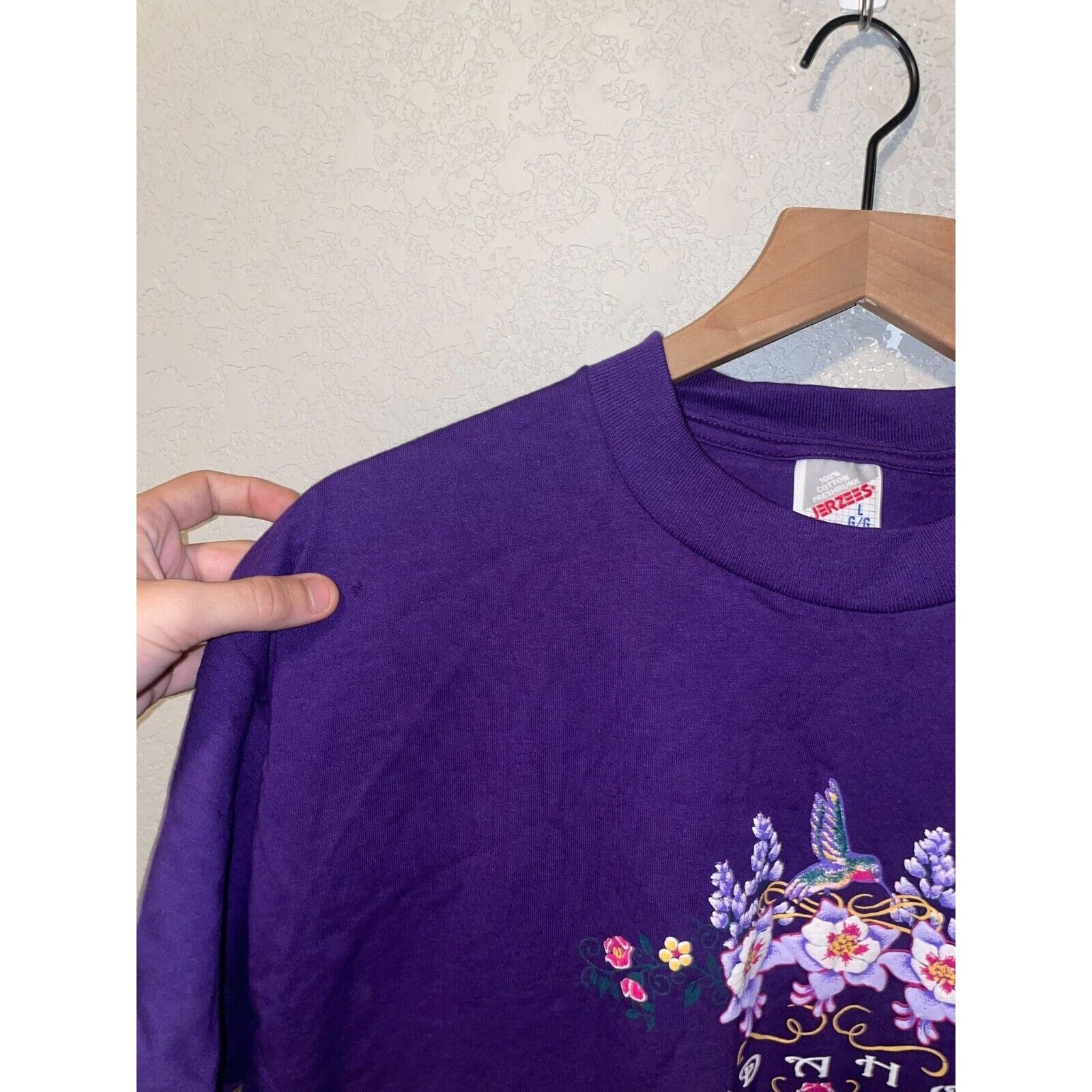 Jerzees Vintage Idaho Shirt Flowers Flower Graphic Tee VTG 90s L Size US L / EU 52-54 / 3 - 6 Thumbnail