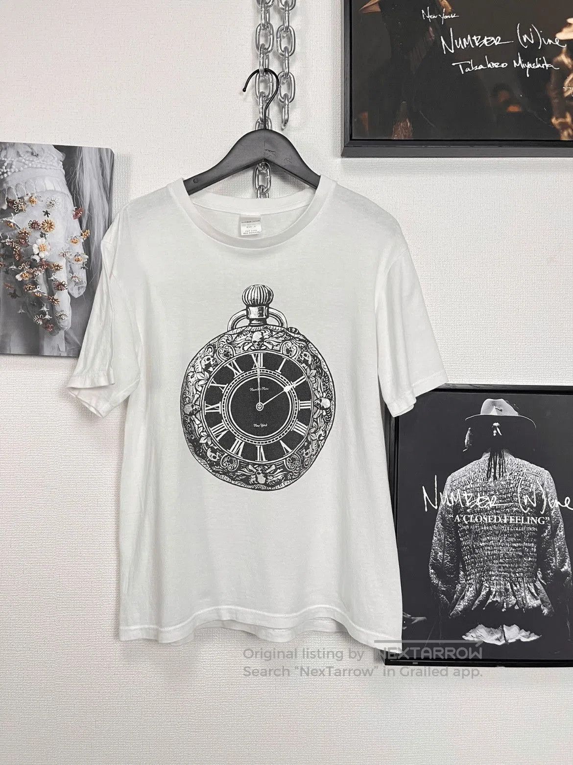 Number (N)ine Sz 3 Number Nine 2nd Anniversary Clock Tee. Size US L / EU 52-54 / 3 - 1 Thumbnail