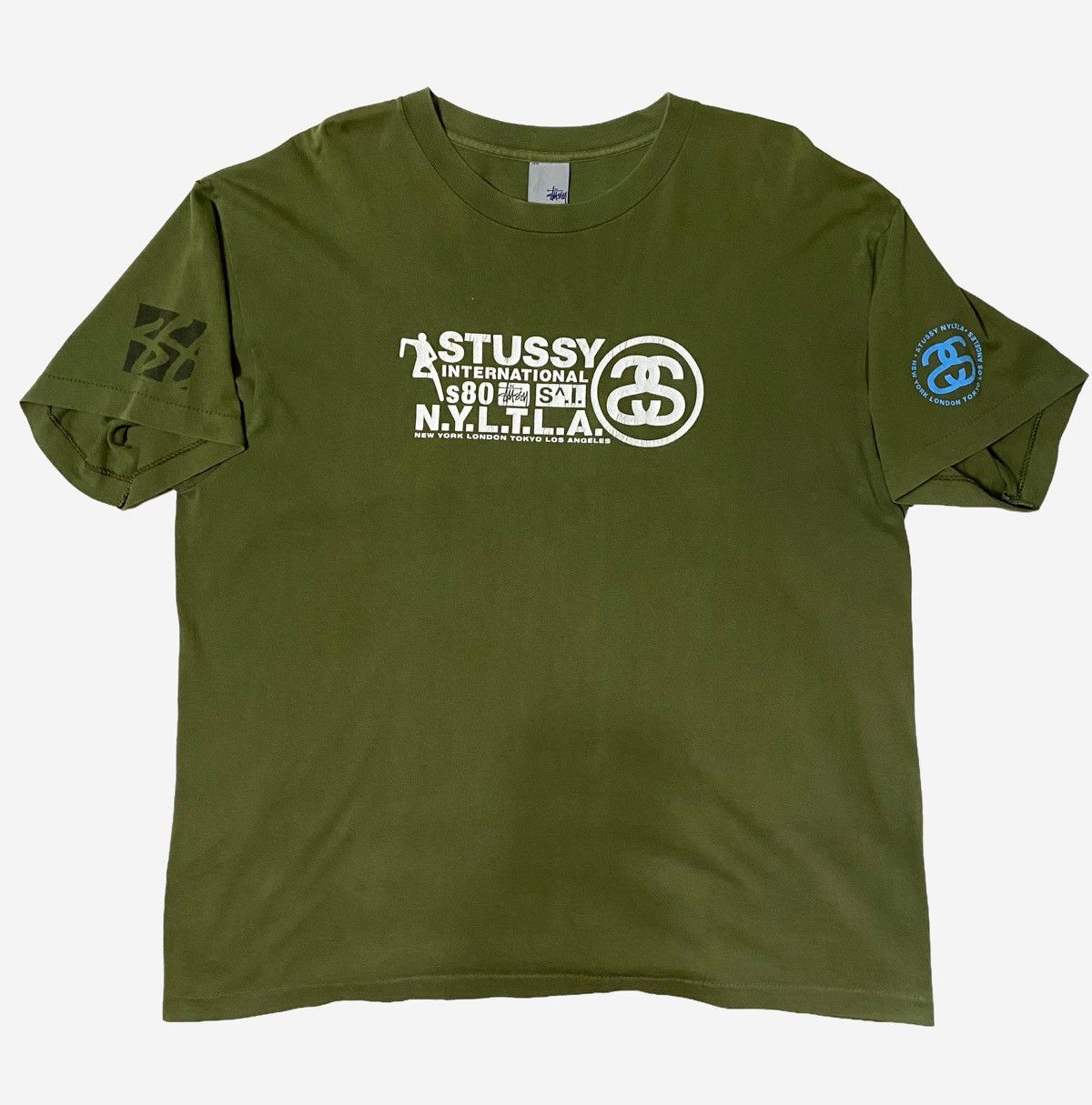 Stussy VINTAGE 80’s STUSSY INTERNATIONAL SINGLE STITCH FADED TEE Size US XL / EU 56 / 4 - 1 Thumbnail
