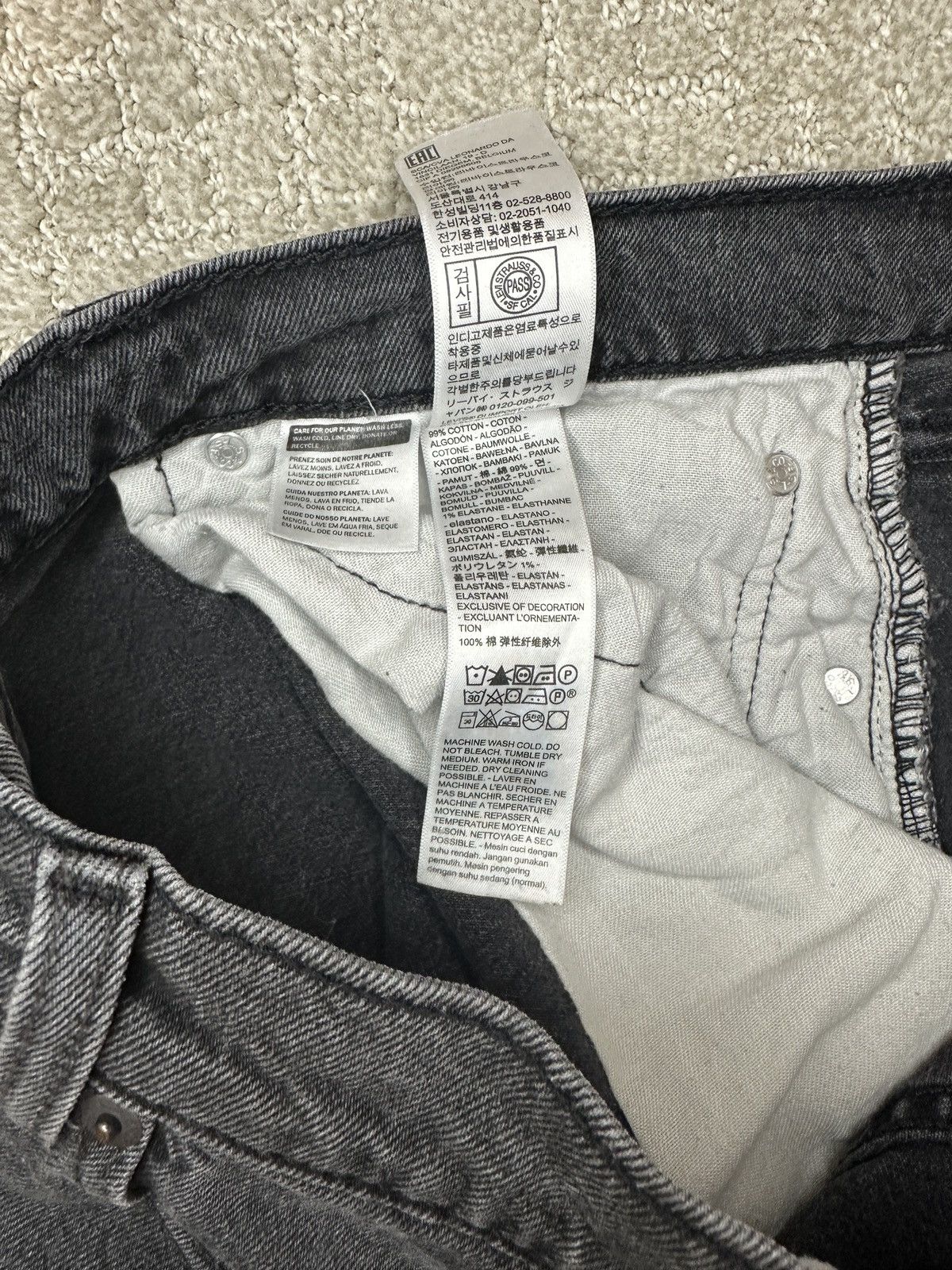 Levi's Levi’s 505 34x34 Black Wash Size US 34 / EU 50 - 4 Thumbnail