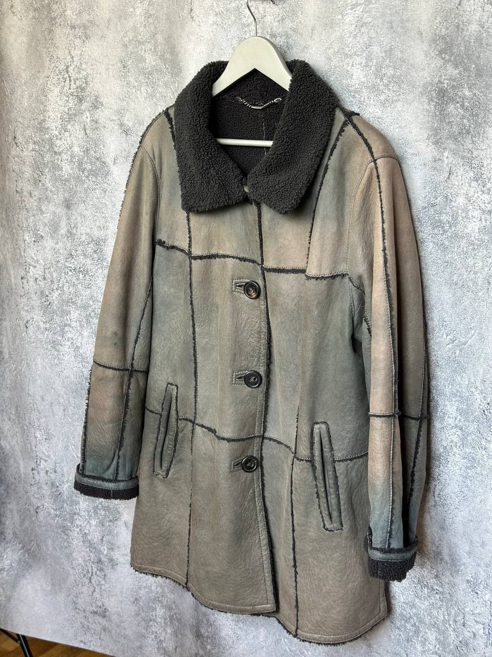 Other RRP 1900$ Werner Christ Patchwork Shearling Coat Size 50 Size US L / EU 52-54 / 3 - 2 Thumbnail