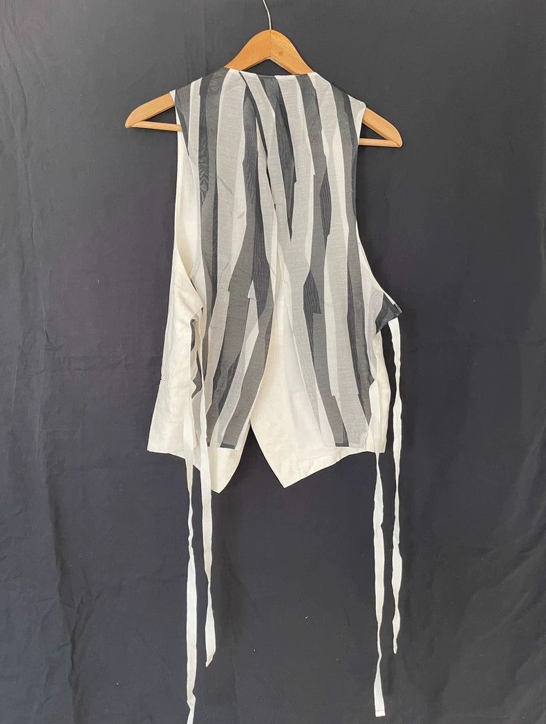 Ann Demeulemeester Ann Demeulemeester jacquard halter waistcoat Size US L / EU 52-54 / 3 - 2 Thumbnail