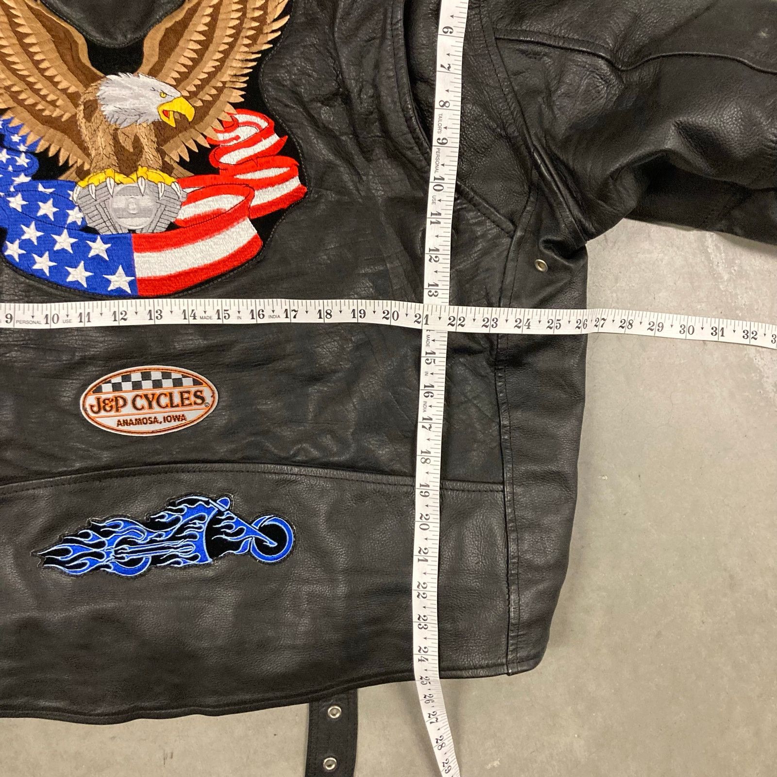 Vintage Vintage bald eagle leather jacket Size US XXL / EU 58 / 5 - 3 Thumbnail