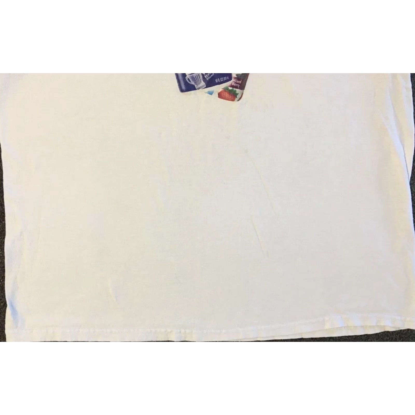 Vintage VINTAGE Dannon Frusion Smoothie Faded Promo Shirt XL White 90s Grunge Drink Promo Shirt Mens XL Size US XL / EU 56 / 4 - 3 Thumbnail