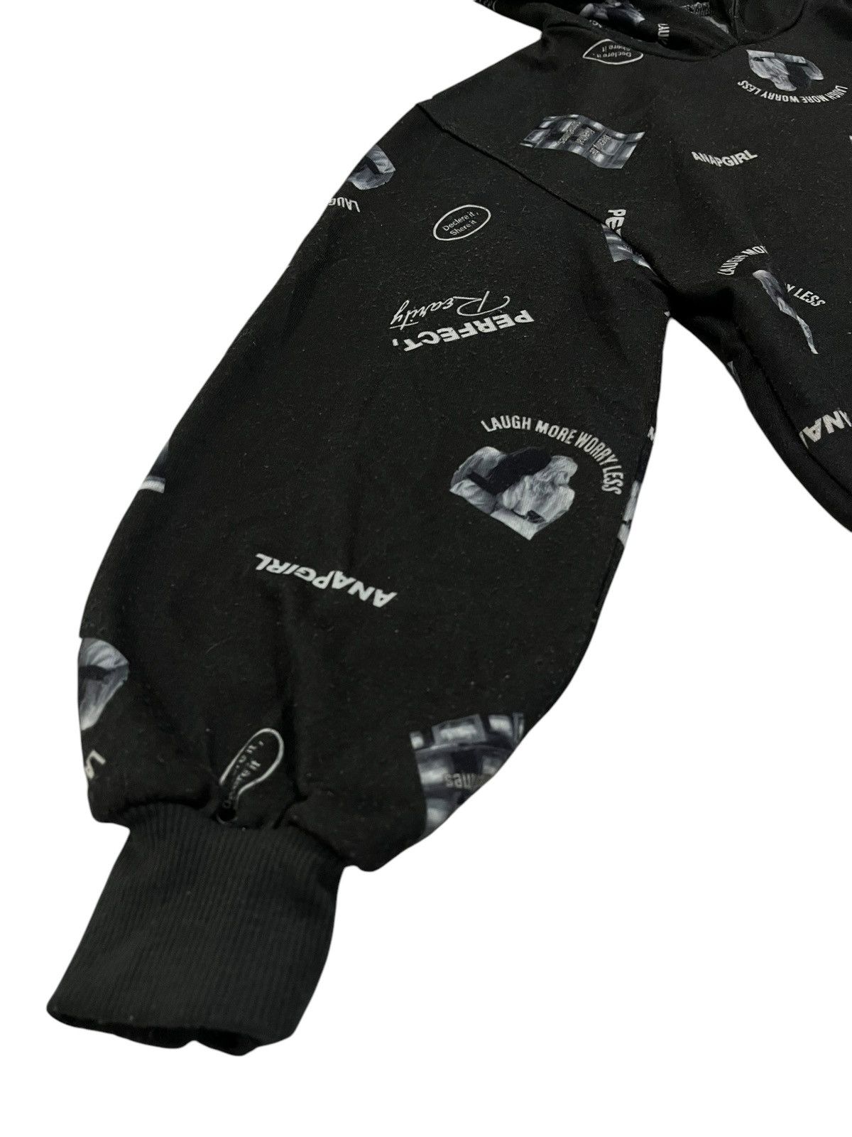 If Six Was Nine × Japanese Brand × Le Grande Bleu (L.G.B.) ANAP GIRL FULL PRINT POEM HOODIE Size M / US 6-8 / IT 42-44 - 2 Thumbnail