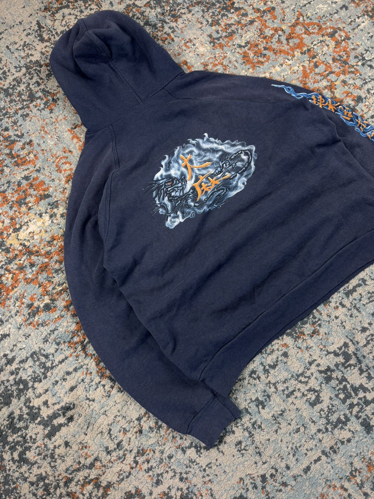Other × Vintage Vintage 90s Chinese dragon jnco style skate graphic hoodie Size US L / EU 52-54 / 3 - 3 Thumbnail