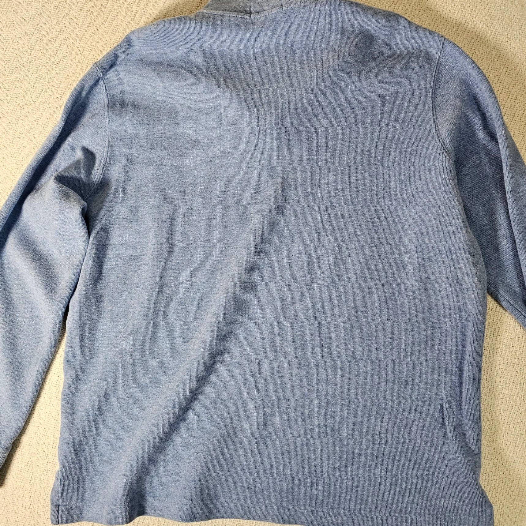 Ralph Lauren Polo Ralph Lauren Sweater 1/4 Zip Cotton Knit Sky Blue Adult XL Mens Size US XL / EU 56 / 4 - 6 Thumbnail