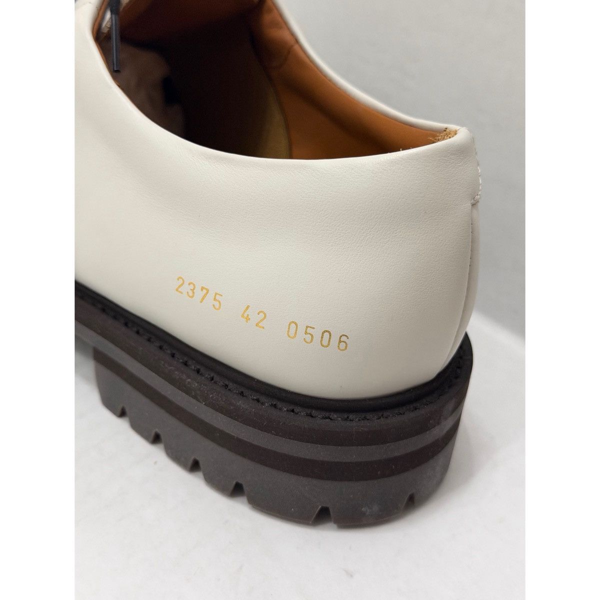 Common Projects COMMON PROJECTS WHITE DERBY SHOES Size US 9 / EU 42 - 4 Thumbnail
