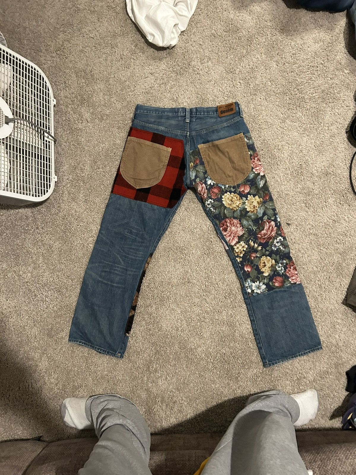 Junya Watanabe Junya Watanabe CDG Denim Patchwork Jeans Size US 34 / EU 50 - 1 Thumbnail