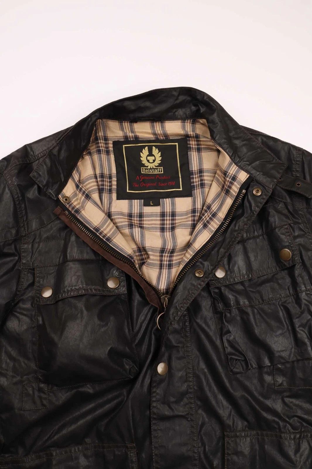 Belstaff Belstaff Trialmaster Field Biker Jacket Waxed Brown Size US L / EU 52-54 / 3 - 3 Thumbnail