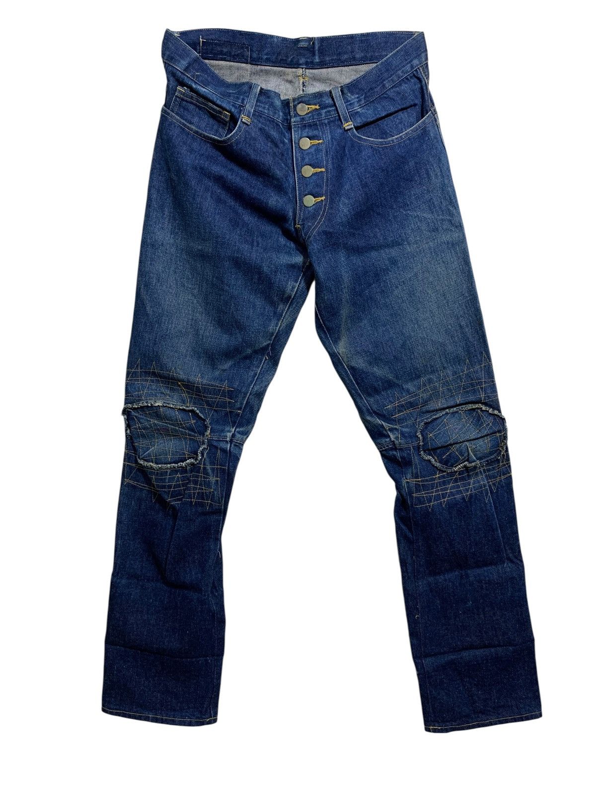 Christopher Nemeth 🔥RARE NEMETH 3D CUT SHASHIKO DENIM W32 Size US 32 / EU 48 - 2 Thumbnail