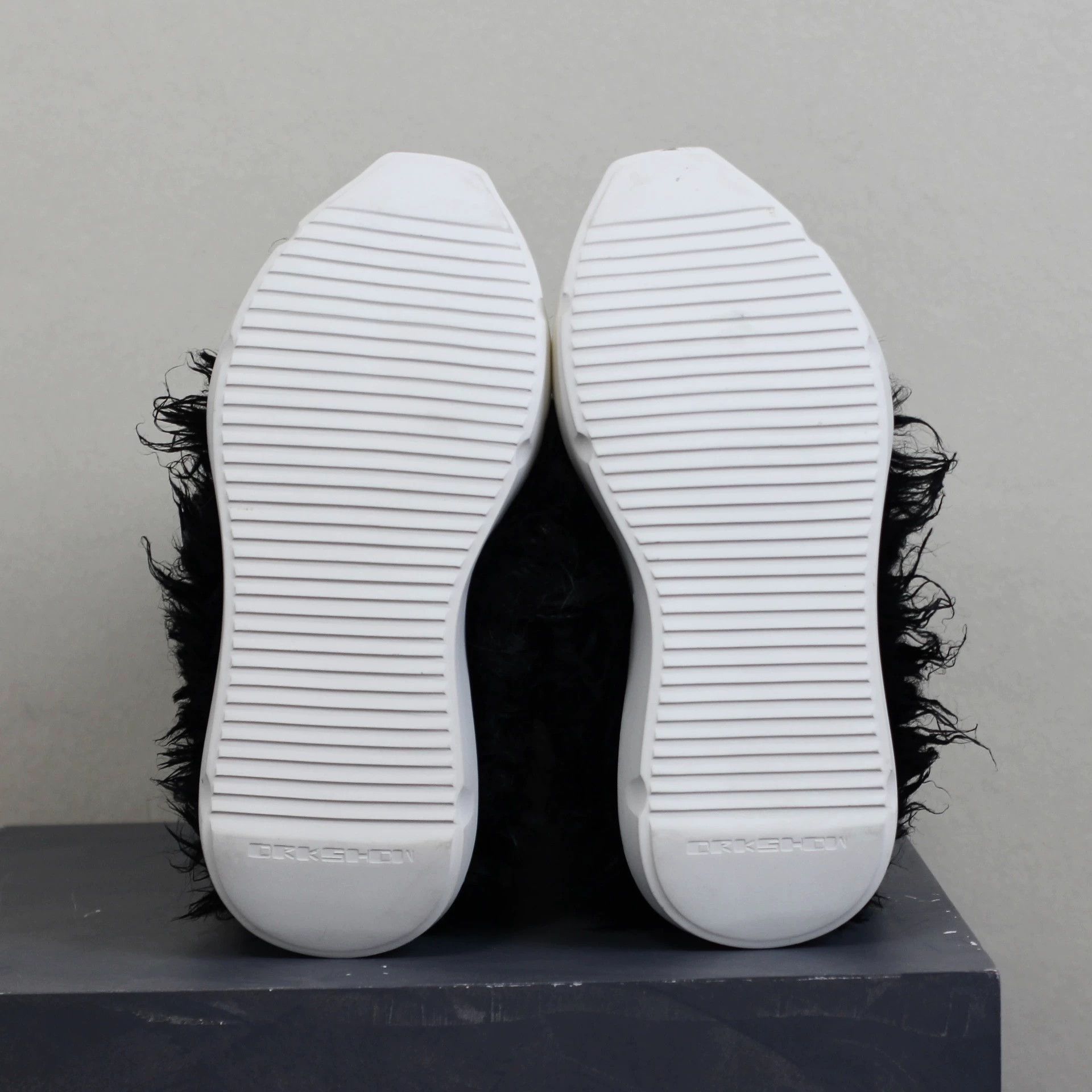 Rick Owens Size 39 RO double-line messy fur boots Size US 6 / EU 39 - 7 Thumbnail