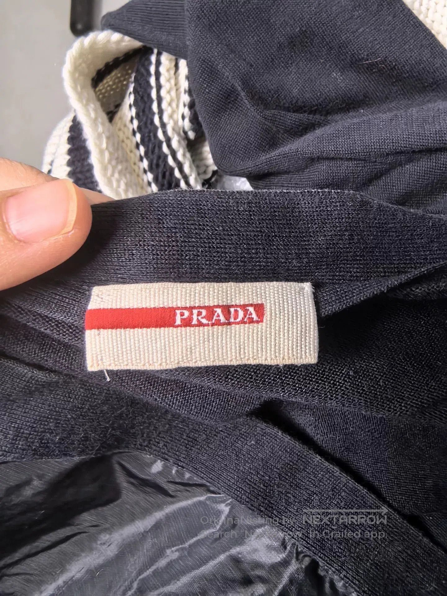 Prada Prada Nylon Panel Cardigan. Size US M / EU 48-50 / 2 - 4 Thumbnail