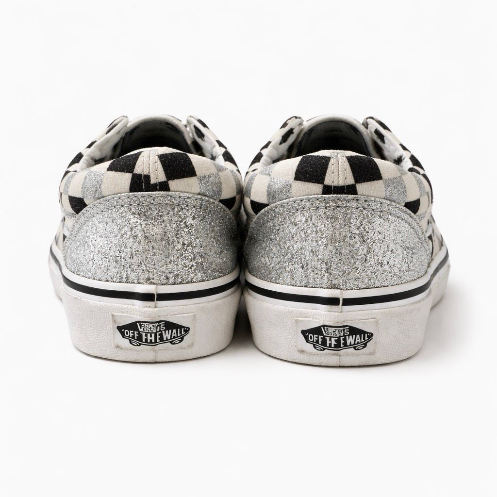 Vans Vans Old Skool Glitter Checkerboard Sneakers Silver Black Women’s 7.5 Size US 7.5 / IT 37.5 - 2 Thumbnail