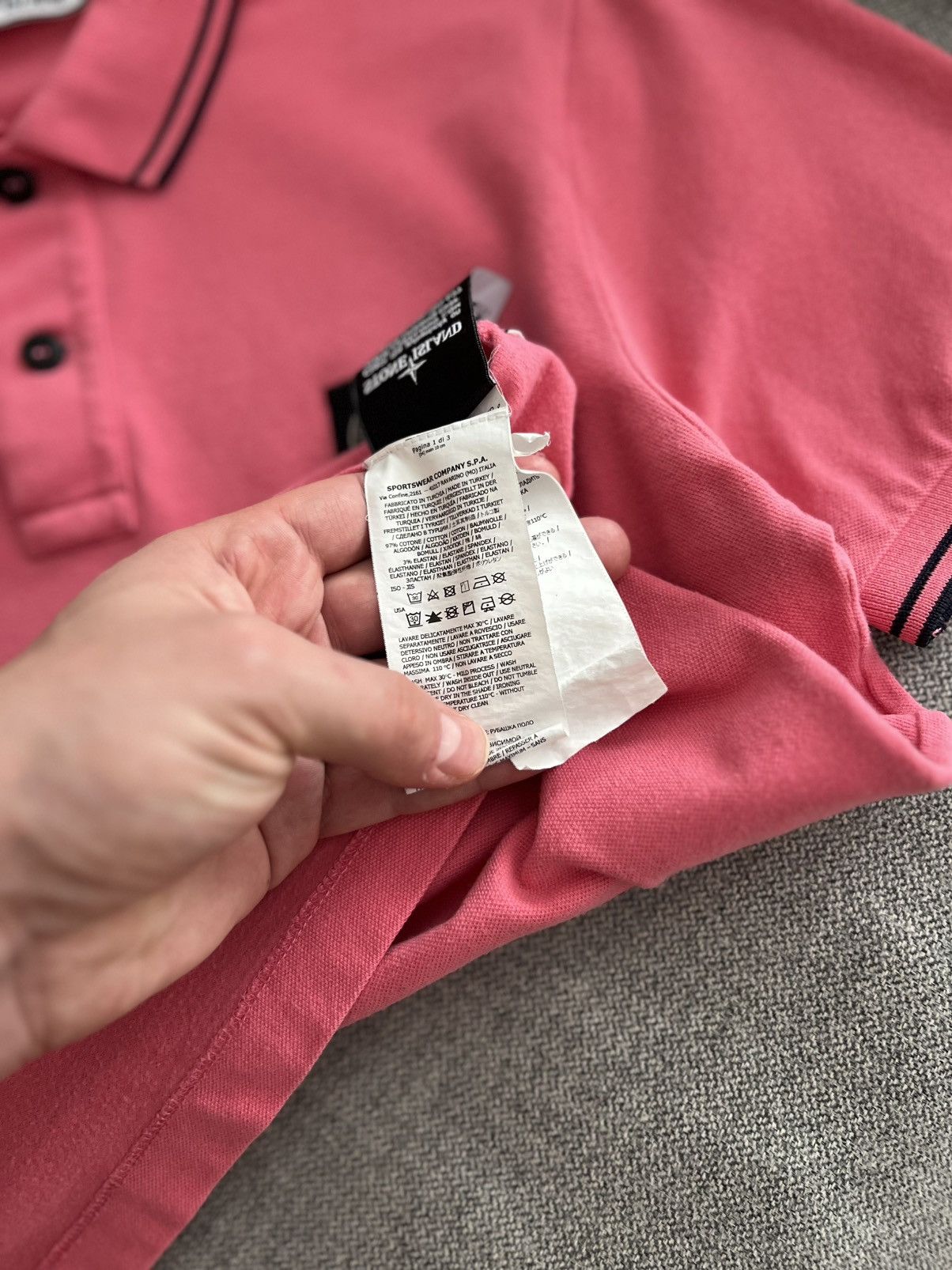 Stone Island Stone Island Pink Polo Shirt Size US S / EU 44-46 / 1 - 10 Thumbnail