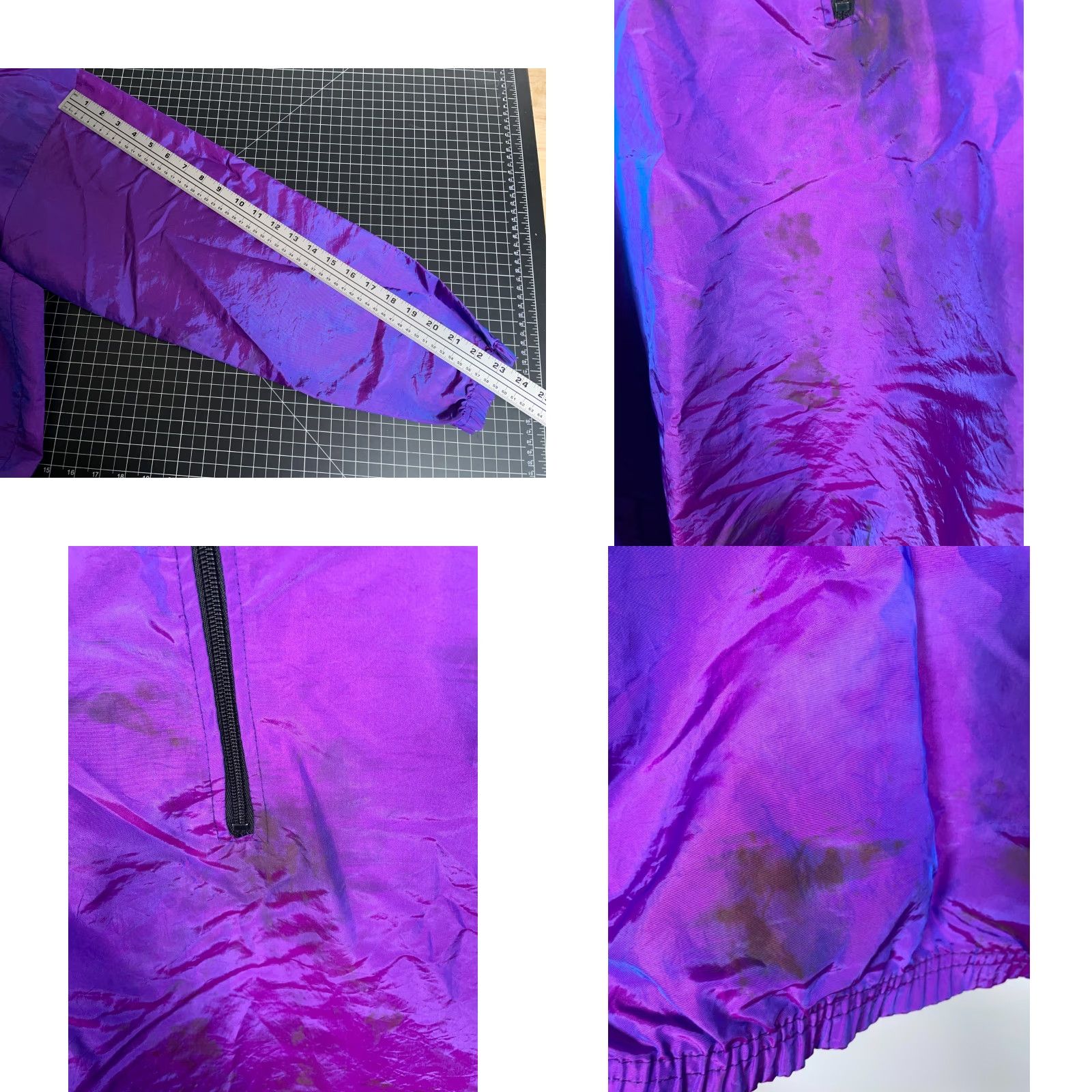 Vintage Vintage Yes Surf Style 90s Iridescent Purple 1/4 Zip Windbreaker Jacket Adult One Size 2XL Regular Men Size US M / EU 48-50 / 2 - 8 Thumbnail