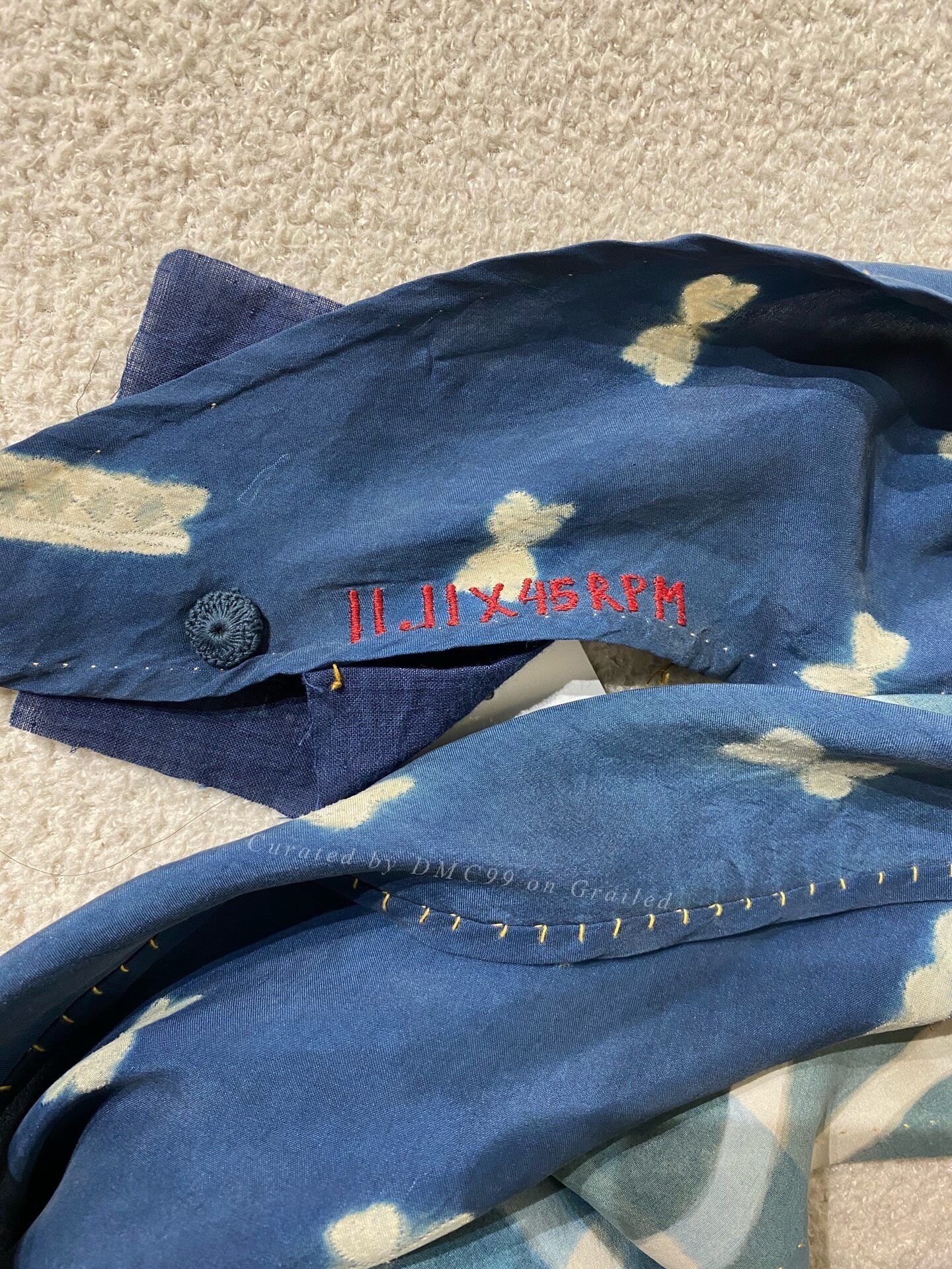 45rpm 45R Handmade Indigo Dyed Scarf Size ONE SIZE - 1 Thumbnail