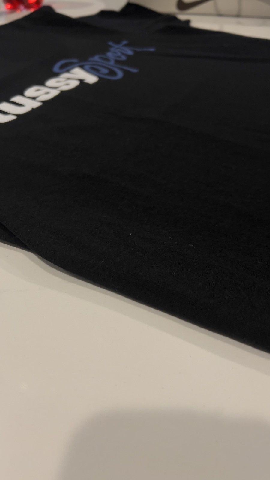 Other × Stussy Stussy sport black t shirt with white and blue letters Size US L / EU 52-54 / 3 - 3 Thumbnail