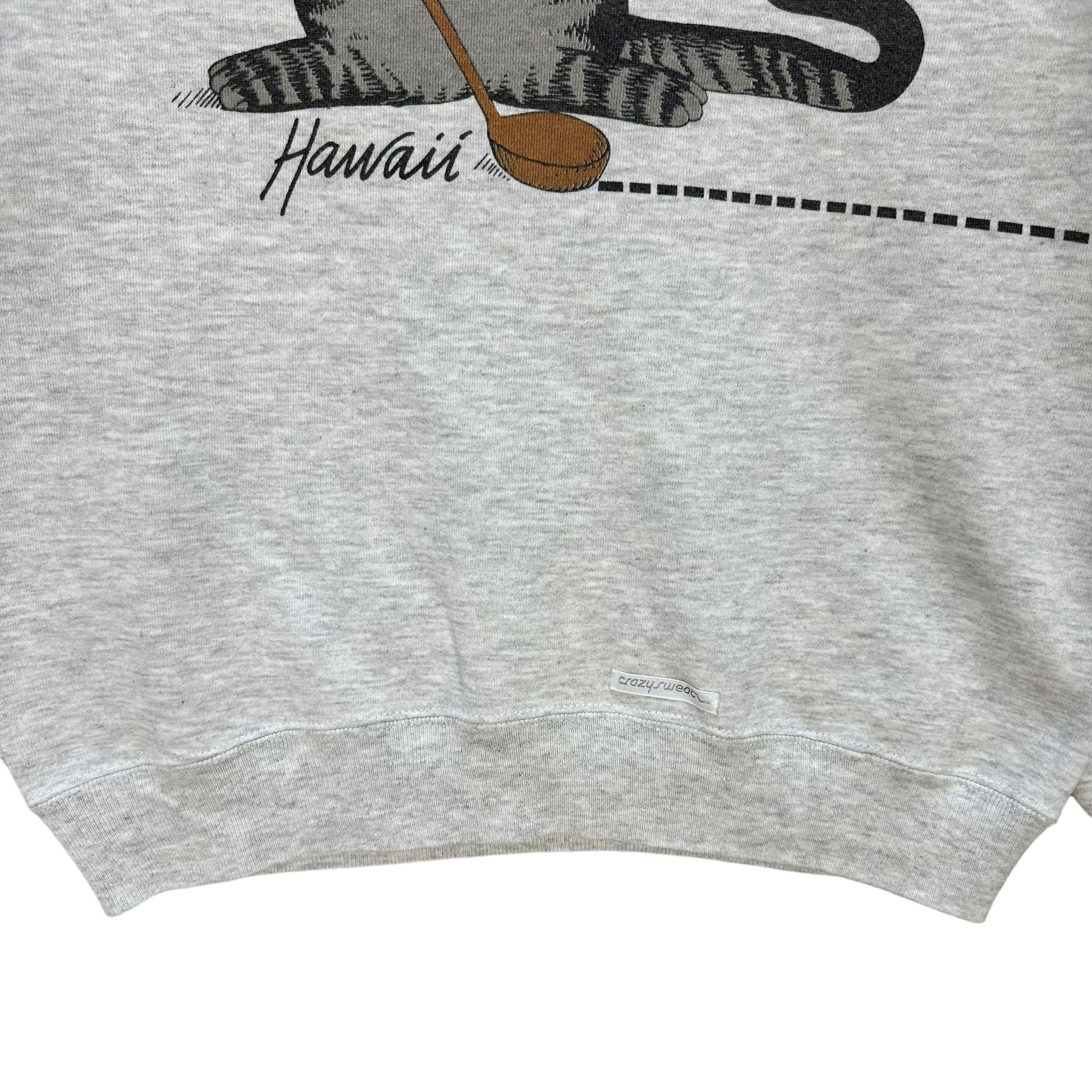 Vintage 90s CRAZY SHIRT Hawaii Cat Golf Big Logo Sweatshirt #A5-0108 Size US M / EU 48-50 / 2 - 4 Thumbnail