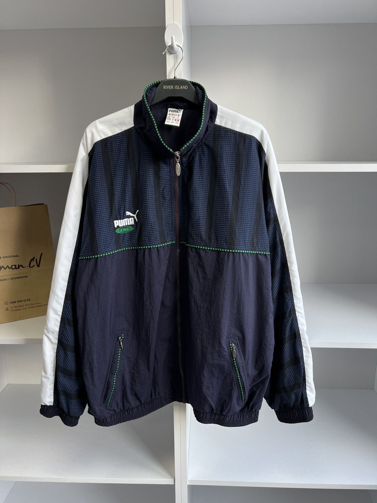 Puma × Vintage Vintage Puma Y2k Streetwear Denim Navy Suit Size US XXL / EU 58 / 5 - 6 Thumbnail