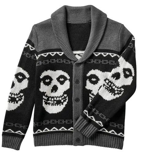 Vintage Retro Long Sleeves Gothic Knit Sweater Size US XL / EU 56 / 4 - 3 Thumbnail
