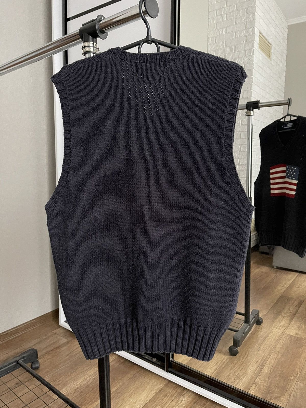Polo Ralph Lauren Polo Ralph Lauren RL Vintage American Flag Knit Vest Sweater Size US M / EU 48-50 / 2 - 4 Thumbnail