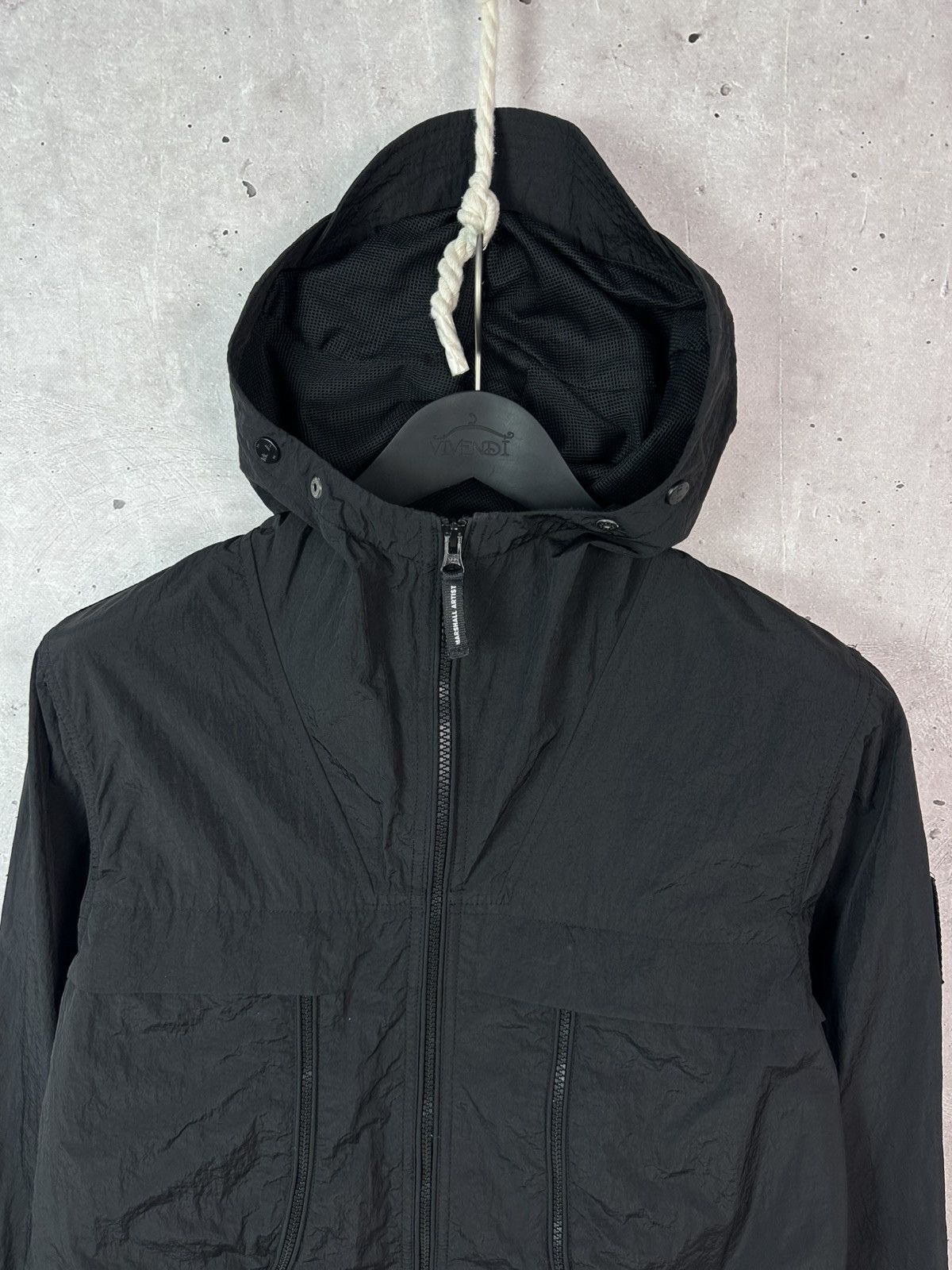 Marshall Artist Marshall Artist Black Nylon Zipper Pockets Hooded Jacket Size US M / EU 48-50 / 2 - 2 Thumbnail