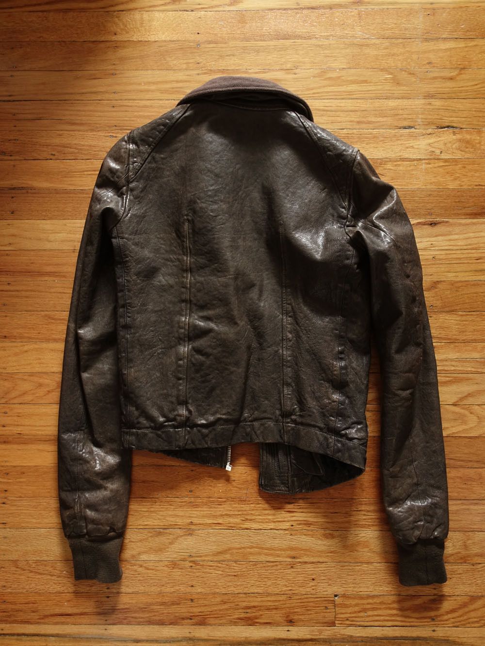 Rick Owens Olmar & Mirta Intarsia Leather Jacket Size US XS / EU 42 / 0 - 3 Thumbnail