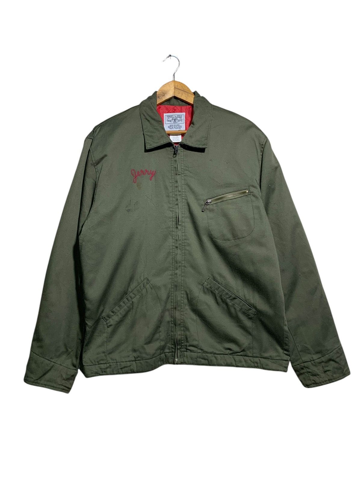 Japanese Brand 🔥HOUSTON GREEN ARMY ROCKABILLY JACKETS Size US L / EU 52-54 / 3 - 1 Thumbnail