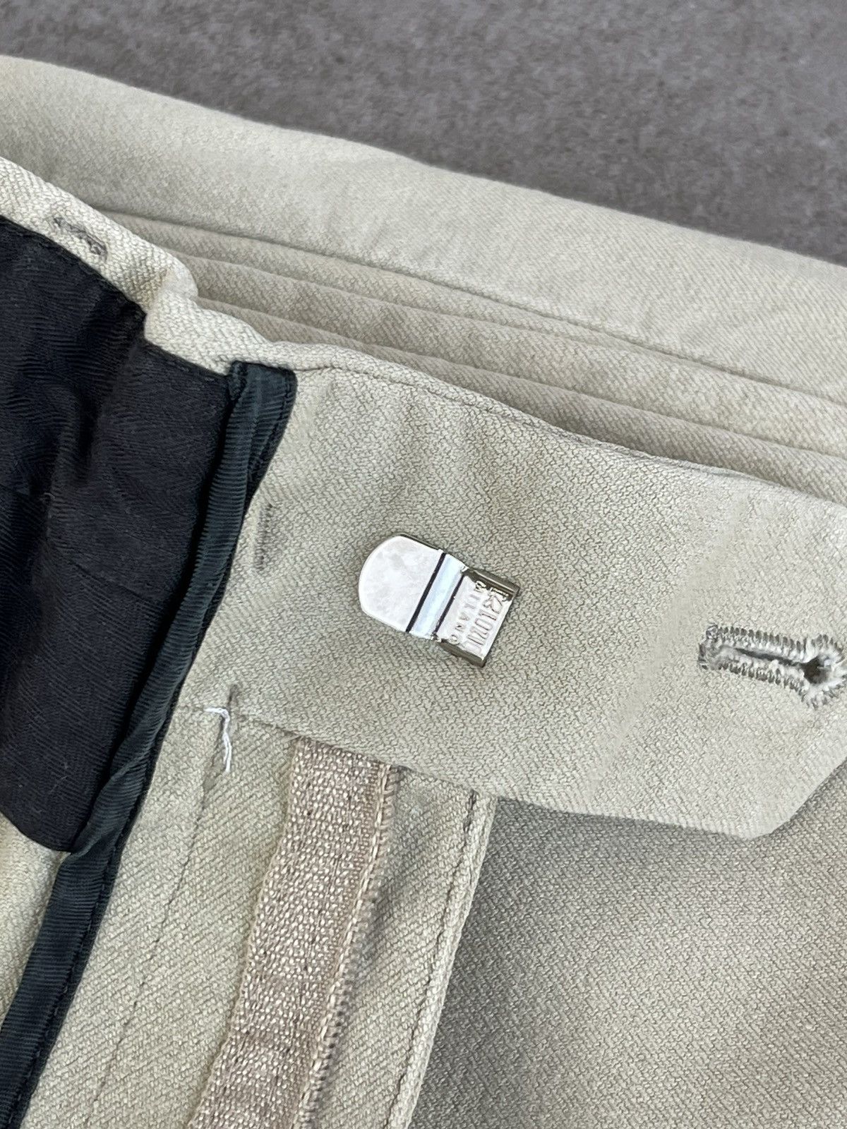 Prada Archive Prada High Rise Cream Casual Pants Size US 30 / EU 46 - 20 Thumbnail