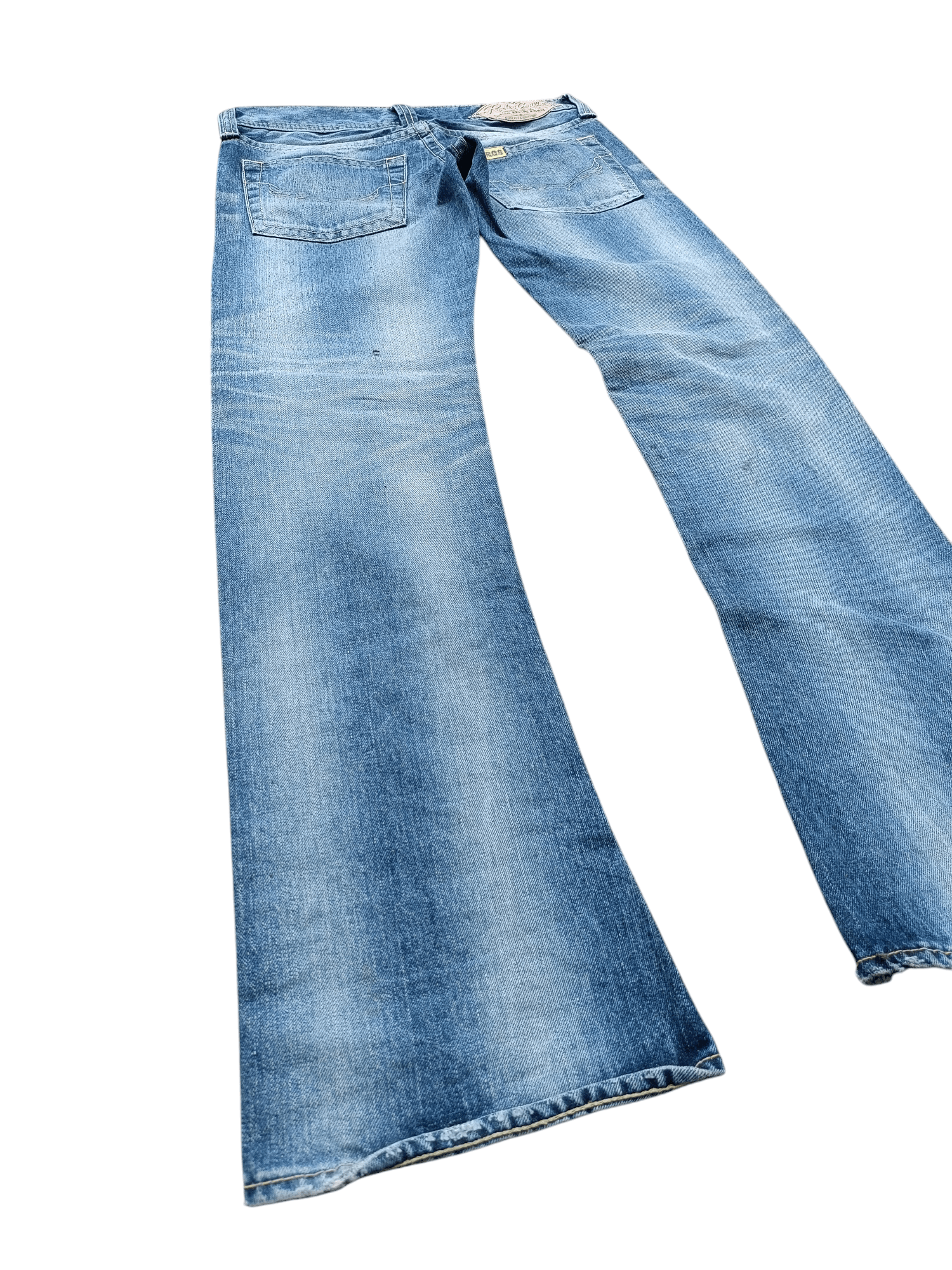 Hysteric Glamour × Japanese Brand × Vintage Vintage Rusty Wash Whiskers Rodeo Crowns Flared Jeans Size US 31 - 7 Thumbnail